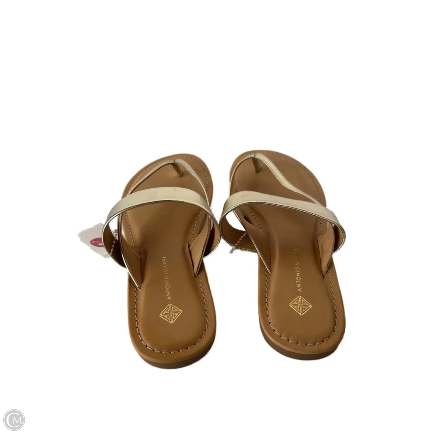 Sandals Flip Flops By Antonio Melani In Gold, Size: 8.5