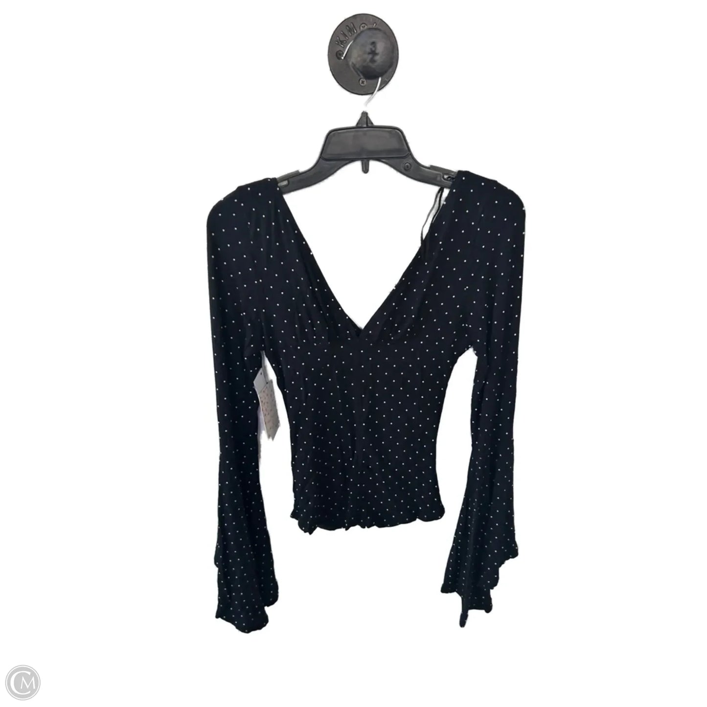 Top Long Sleeve By We The Free In Black & Cream, Size: S