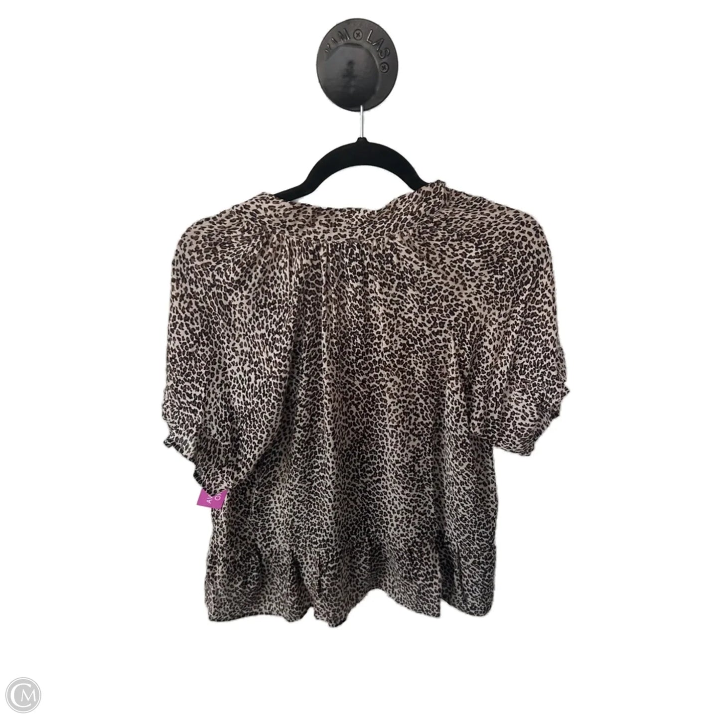 Top Short Sleeve By Joie In Animal Print, Size: S