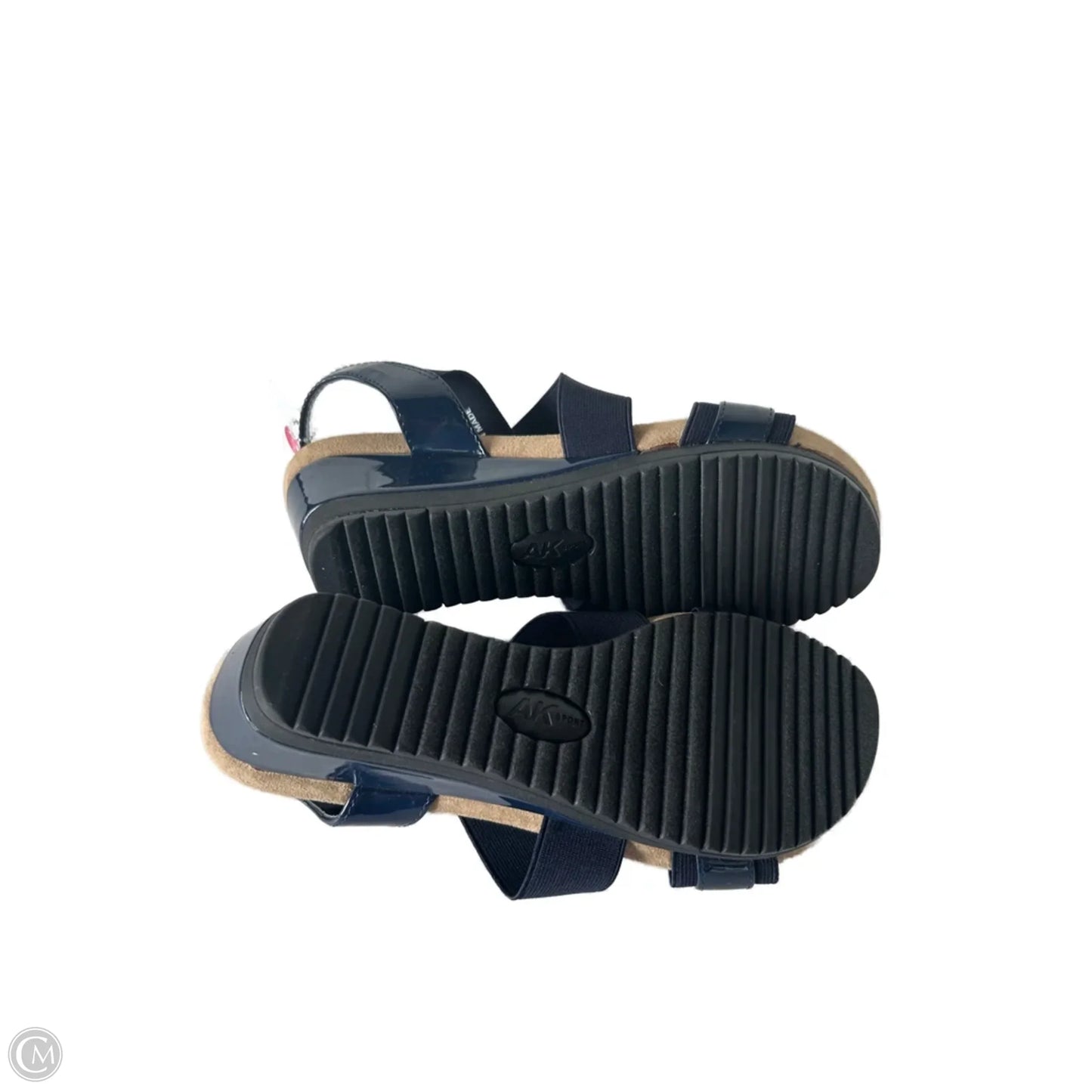 Sandals Heels Block By Anne Klein In Blue, Size: 8.5