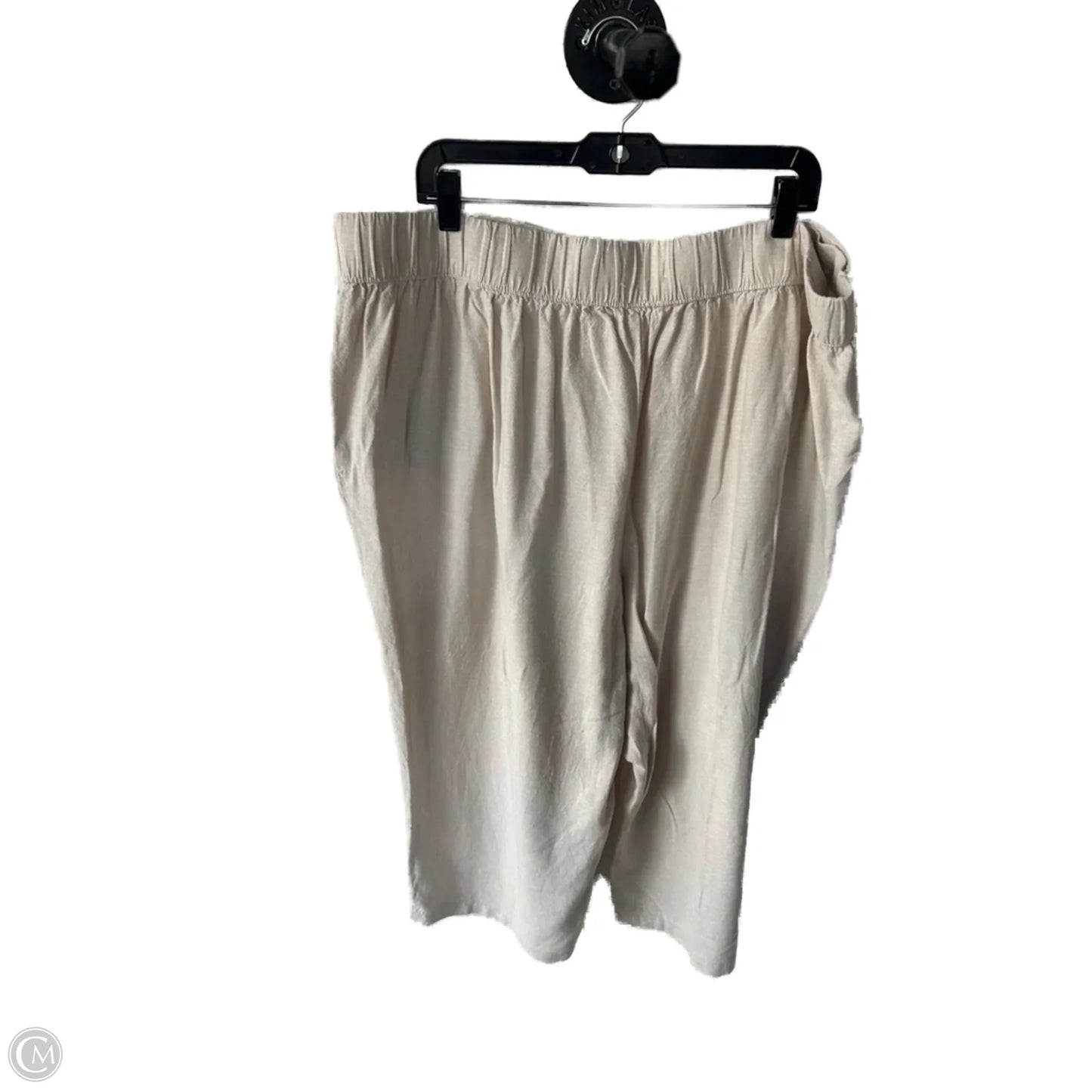 Pants Linen By Croft And Barrow In Tan, Size: 20