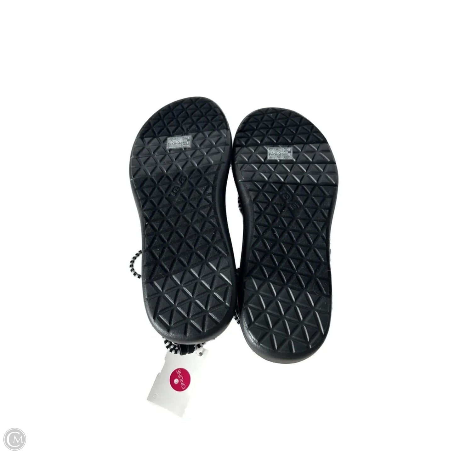 Sandals Flats By Teva In Black & White, Size: 7