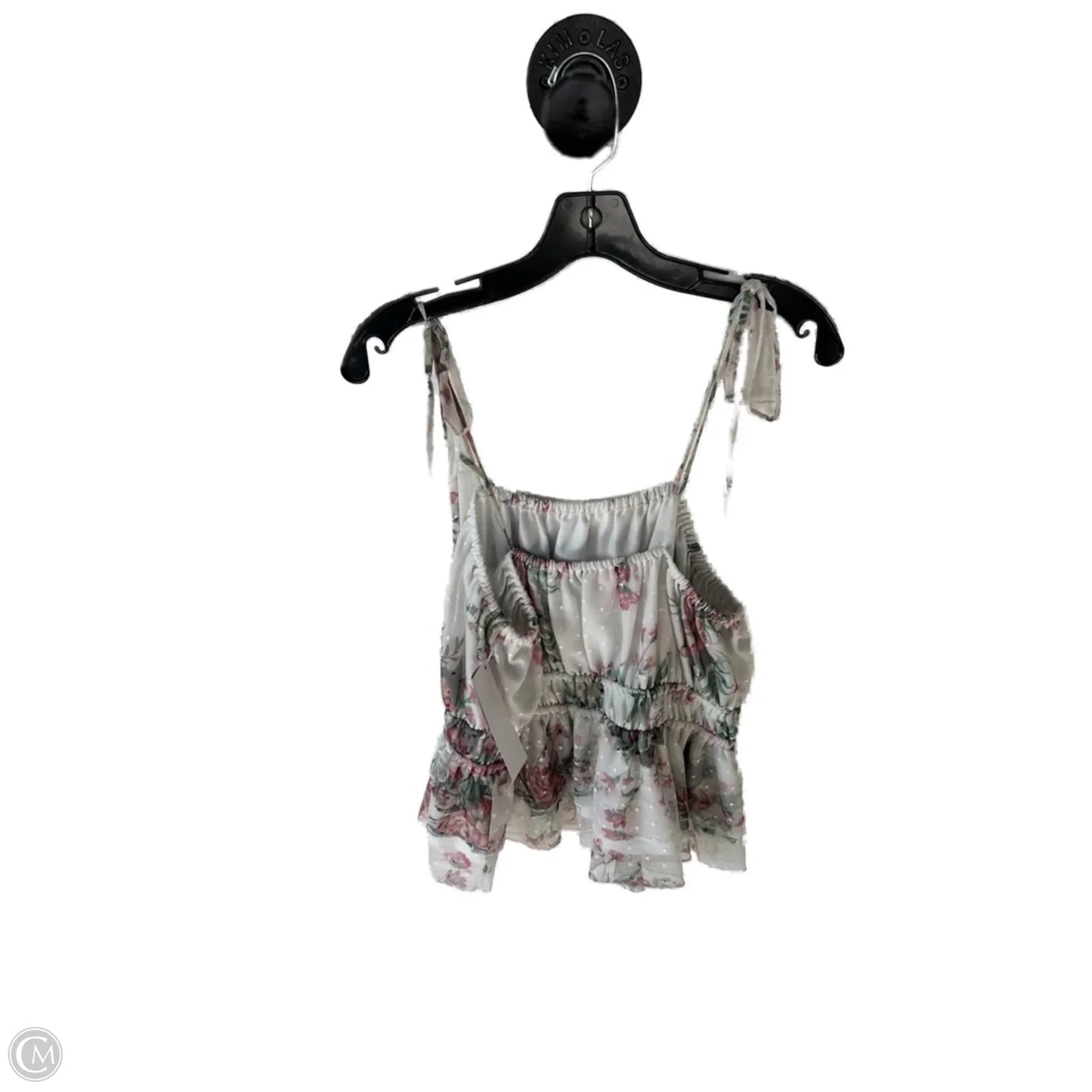 Top Sleeveless By Clothes Mentor In Green & White, Size: 2x