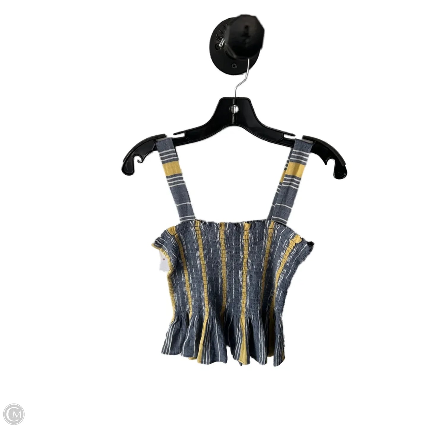 Top Sleeveless By Socialite In Blue & Yellow, Size: S