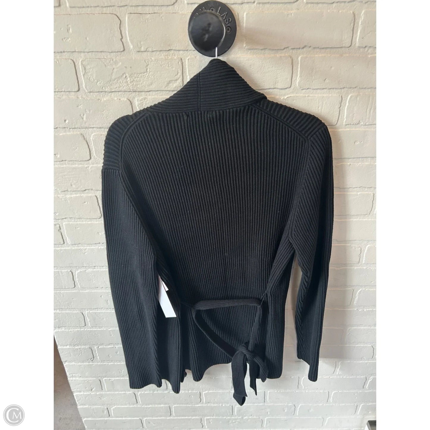 Sweater Cardigan By Brooks Brothers In Black, Size: L