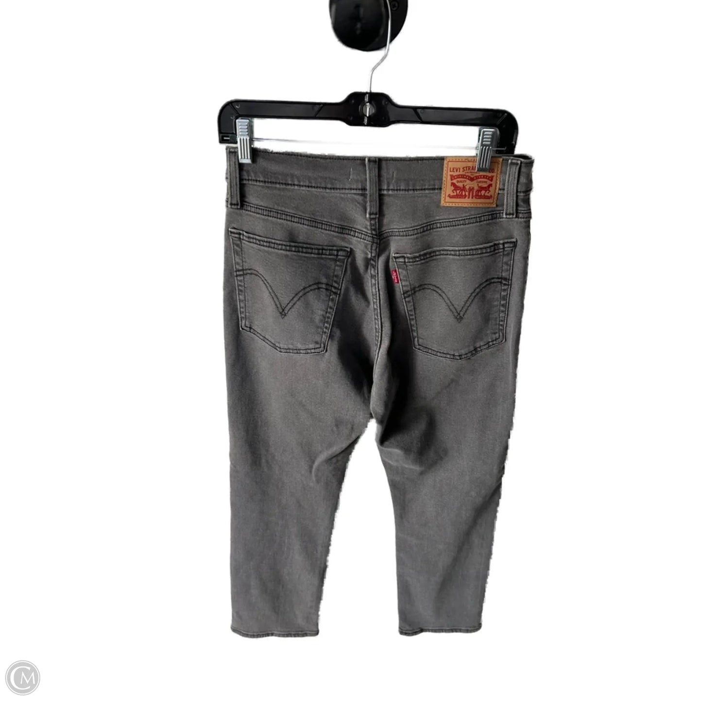 Jeans Straight By Levis In Grey Denim, Size: 8