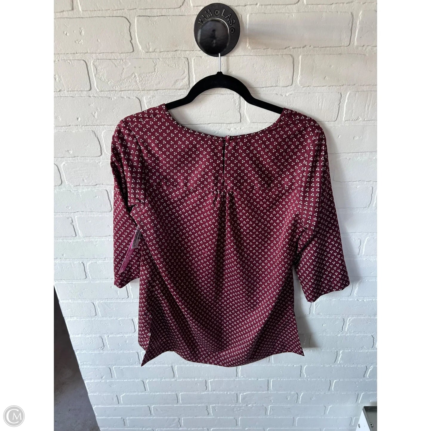 Top 3/4 Sleeve By Cmb In Red, Size: M