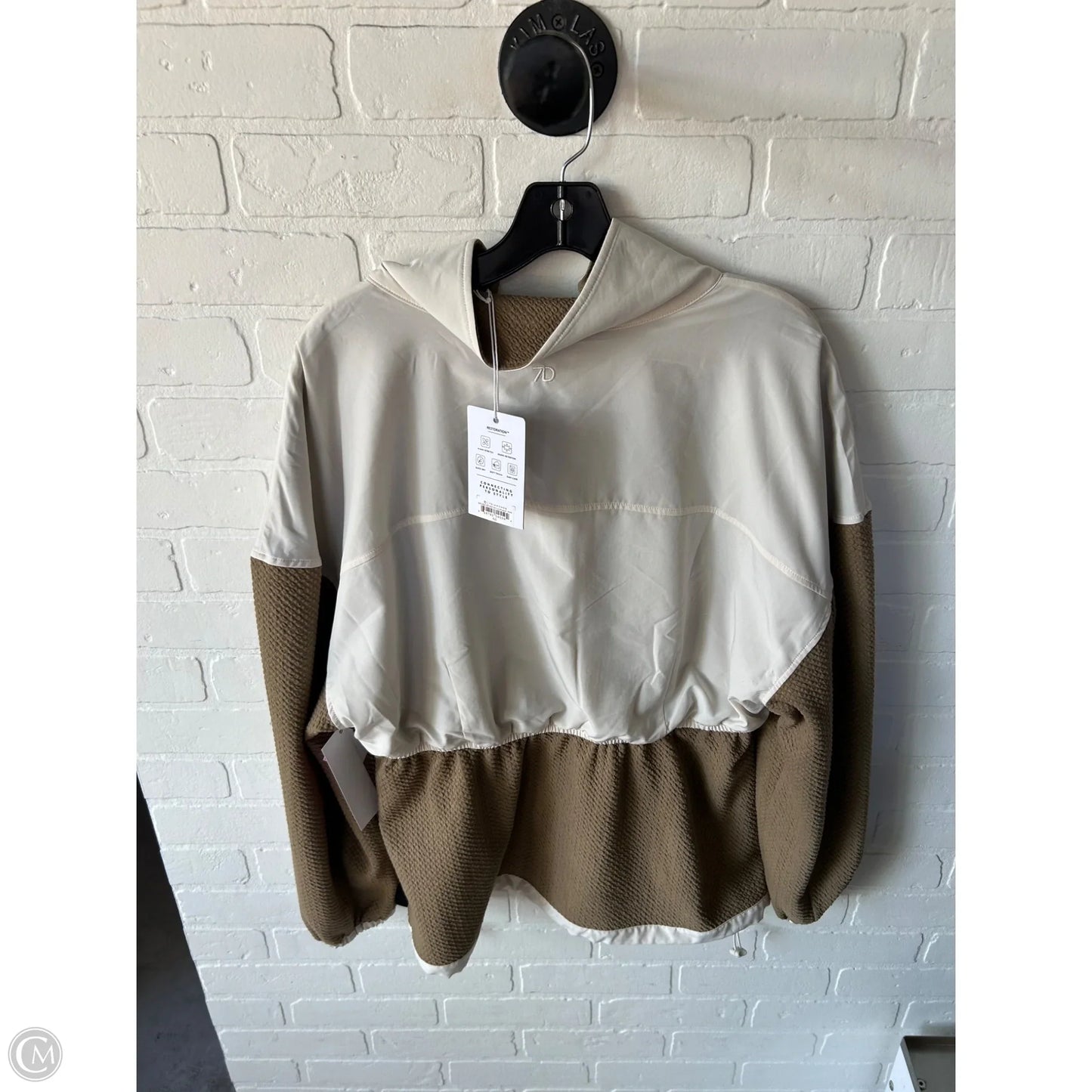 Jacket Other By Cmb In Brown & Cream, Size: Xl