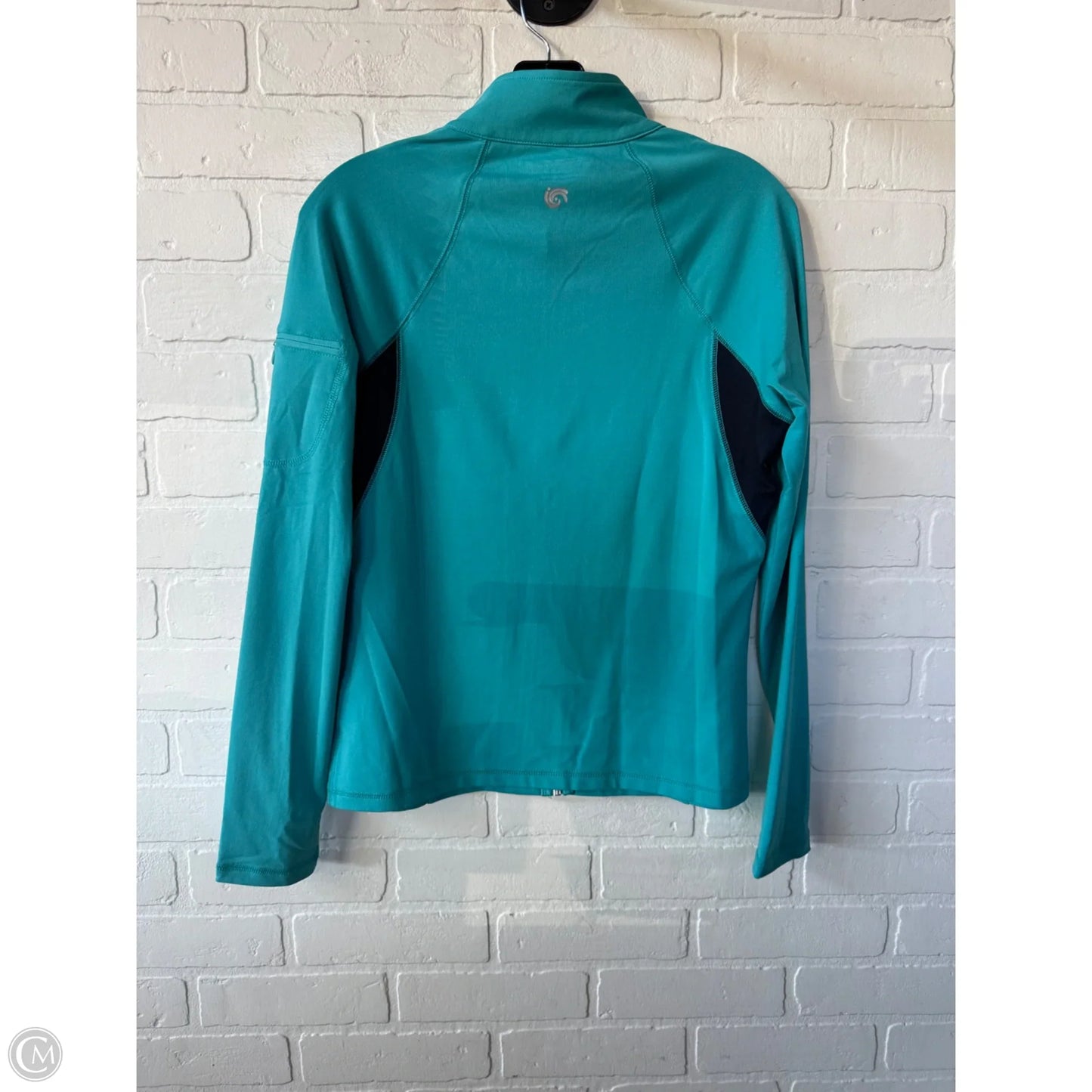 Athletic Top Long Sleeve Collar By New York And Co In Black & Blue, Size: S