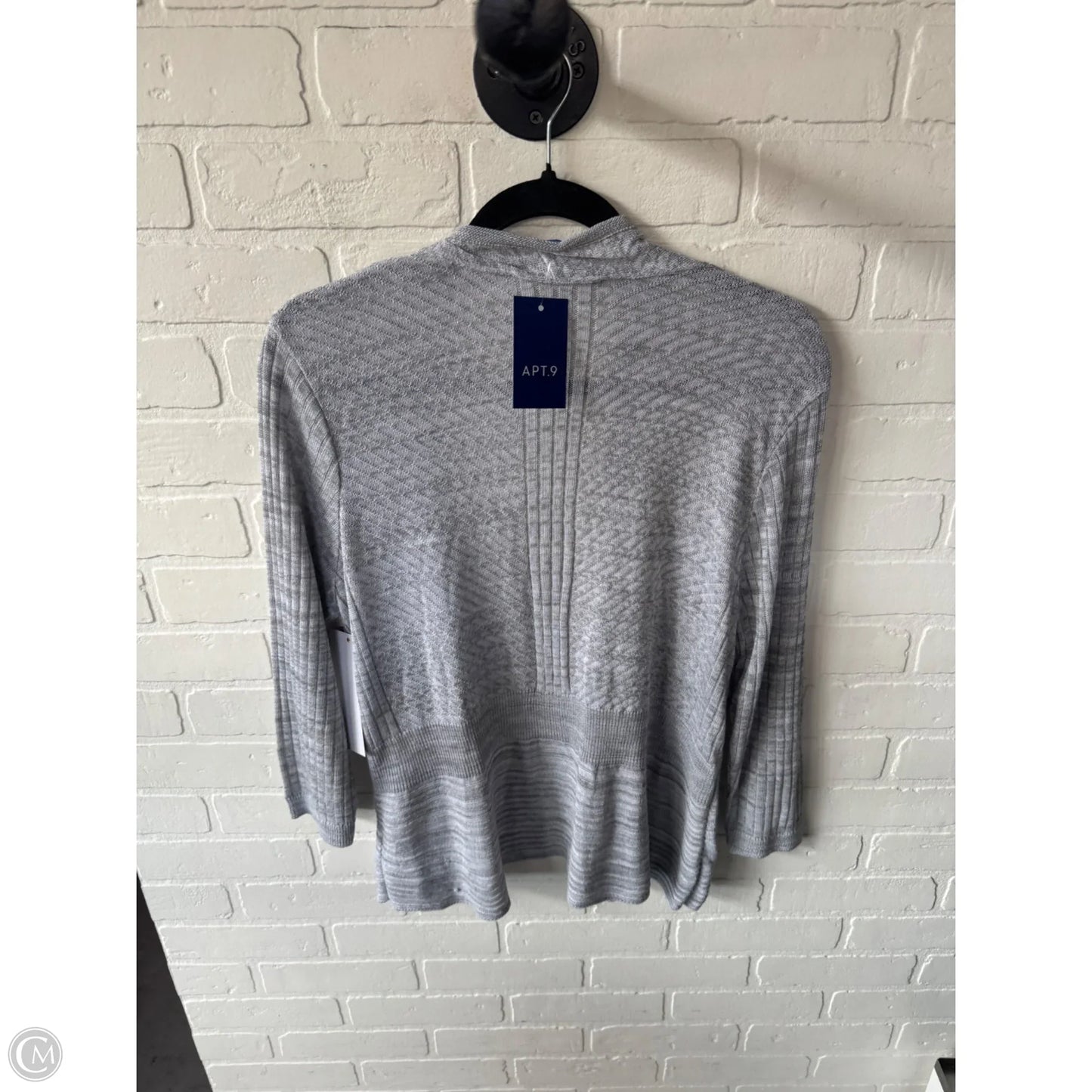 Cardigan By Apt 9 In Grey, Size: M
