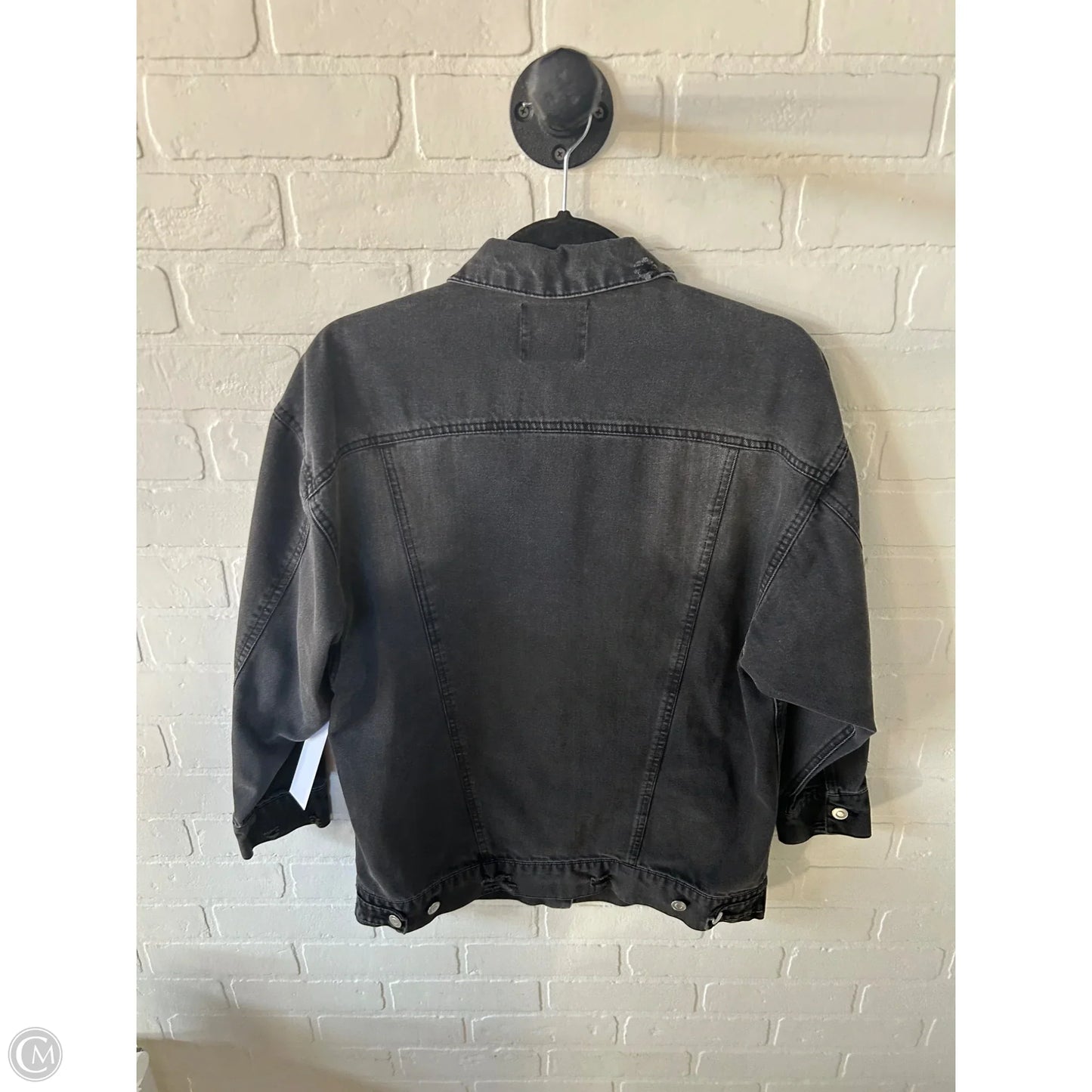 Jacket Denim By Love Tree In Black Denim, Size: S