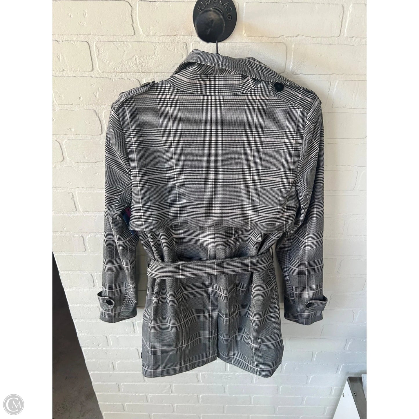 Coat Peacoat By Carolina Belle In Grey, Size: M