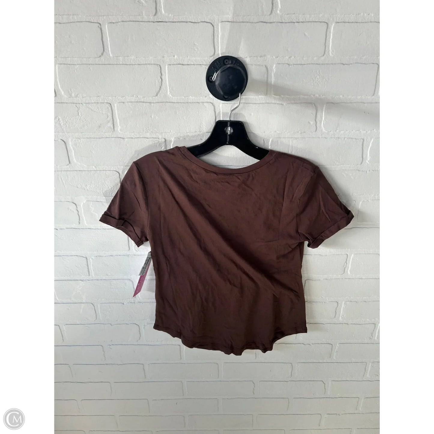 Top Short Sleeve Basic By Fashion Nova In Bronze, Size: Xs