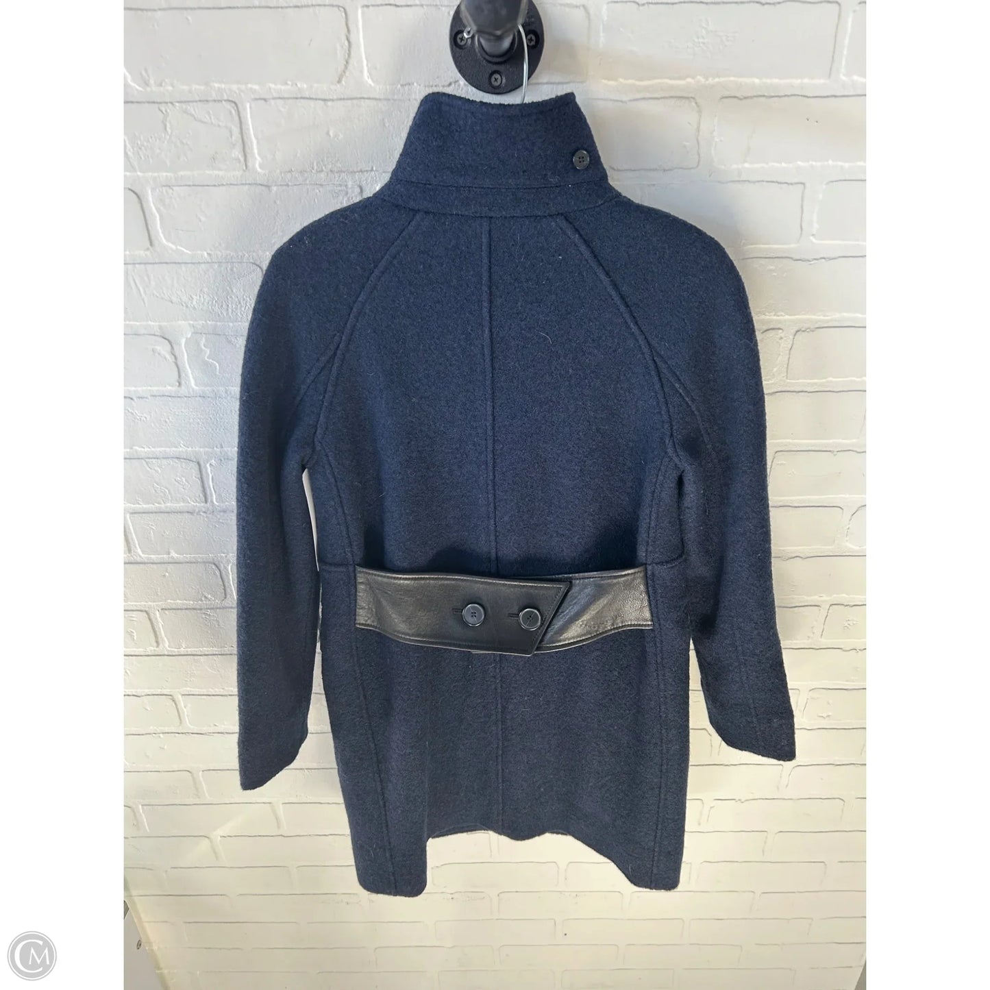 Coat Wool By Club Monaco In Blue, Size: Xs