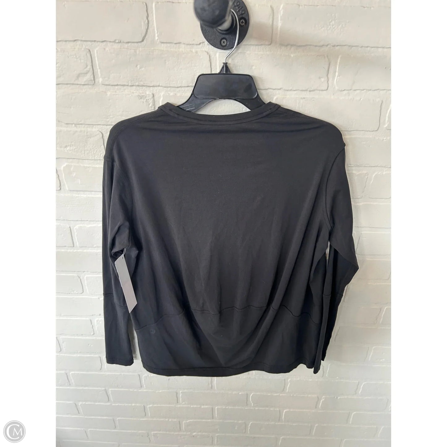 Athletic Top Long Sleeve Crewneck By Lululemon In Black, Size: Xs