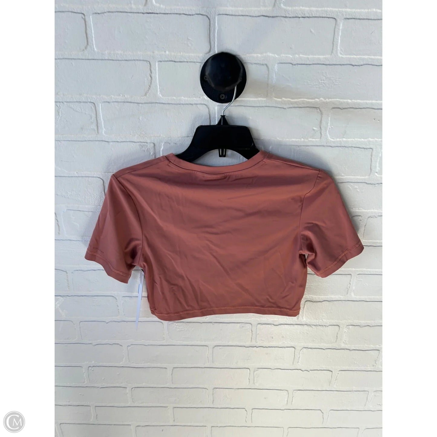 Athletic Top Short Sleeve By Gym Shark In Orange, Size: S