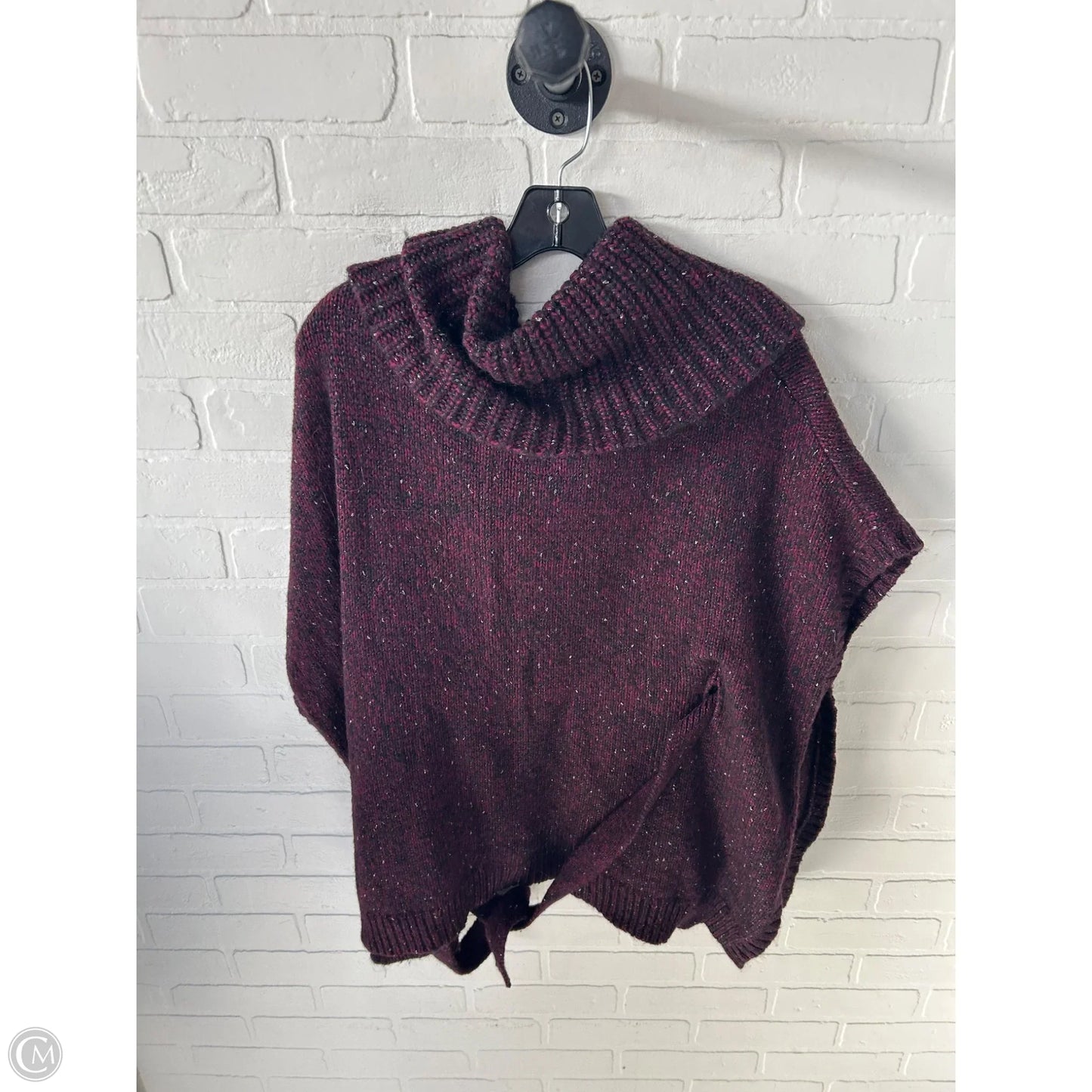 Poncho By White House Black Market In Black & Red, Size: M