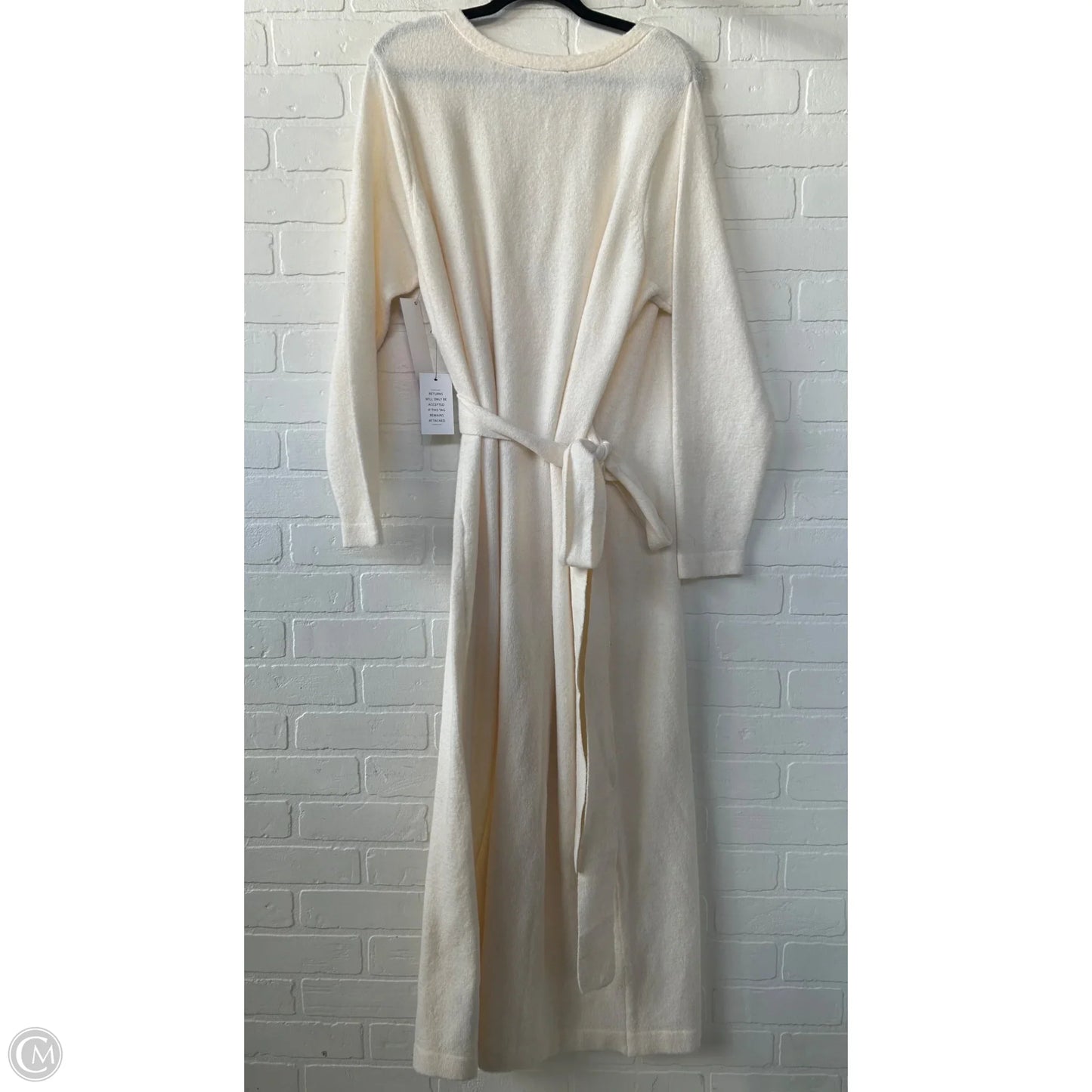 Dress Sweater By Eloquii In Cream, Size: 1x