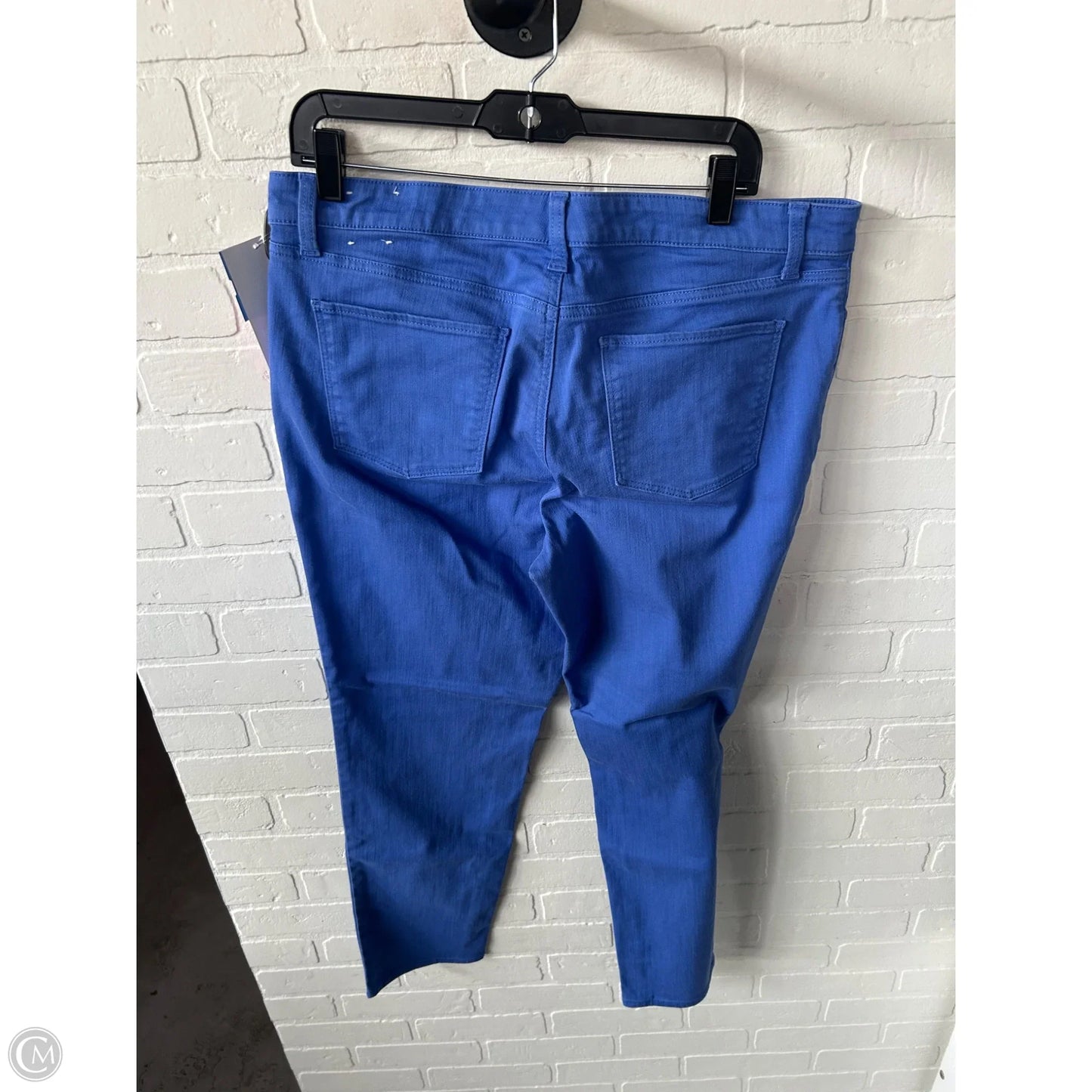 Jeans Straight By Talbots In Blue Denim, Size: 14