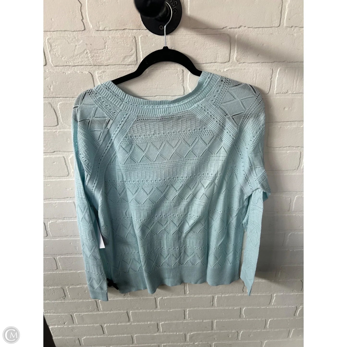 Sweater Cardigan By Talbots In Blue, Size: Xl