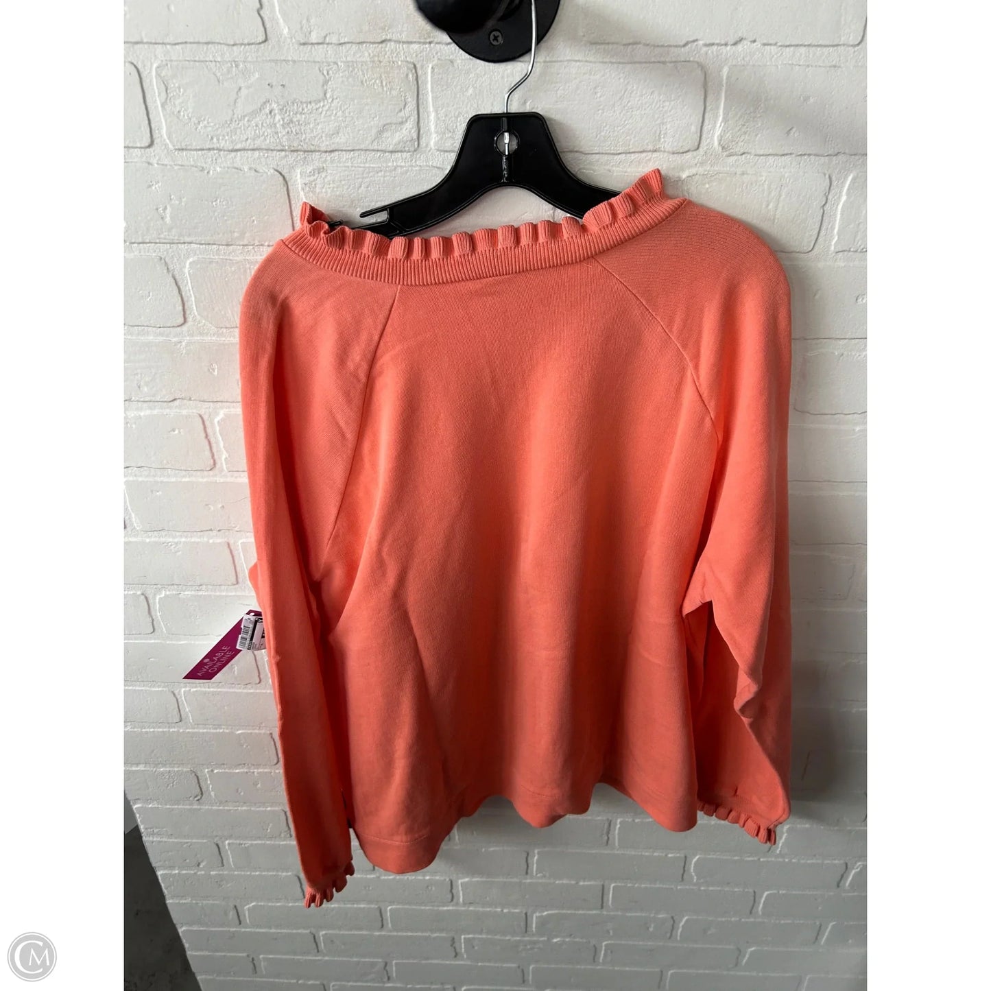 Sweater By Talbots In Orange, Size: Xl