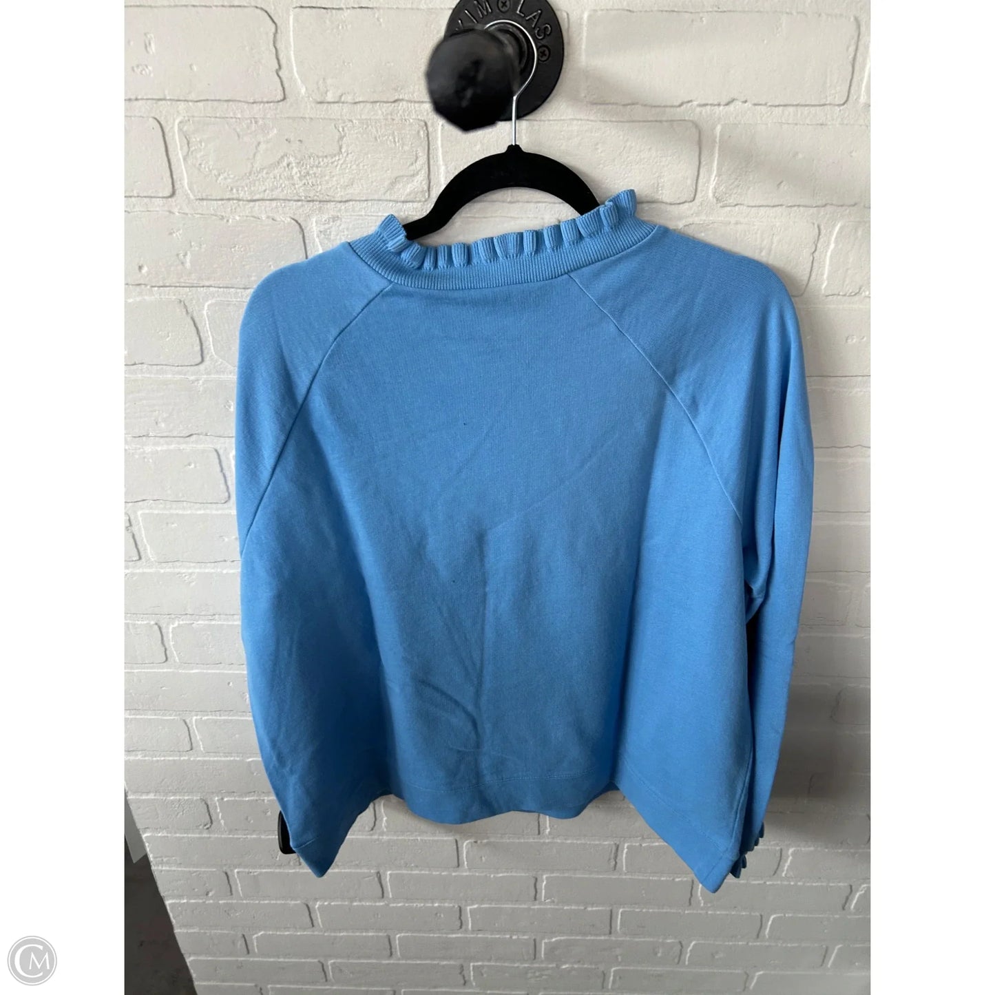 Sweatshirt Crewneck By Talbots In Blue & Gold, Size: Xl