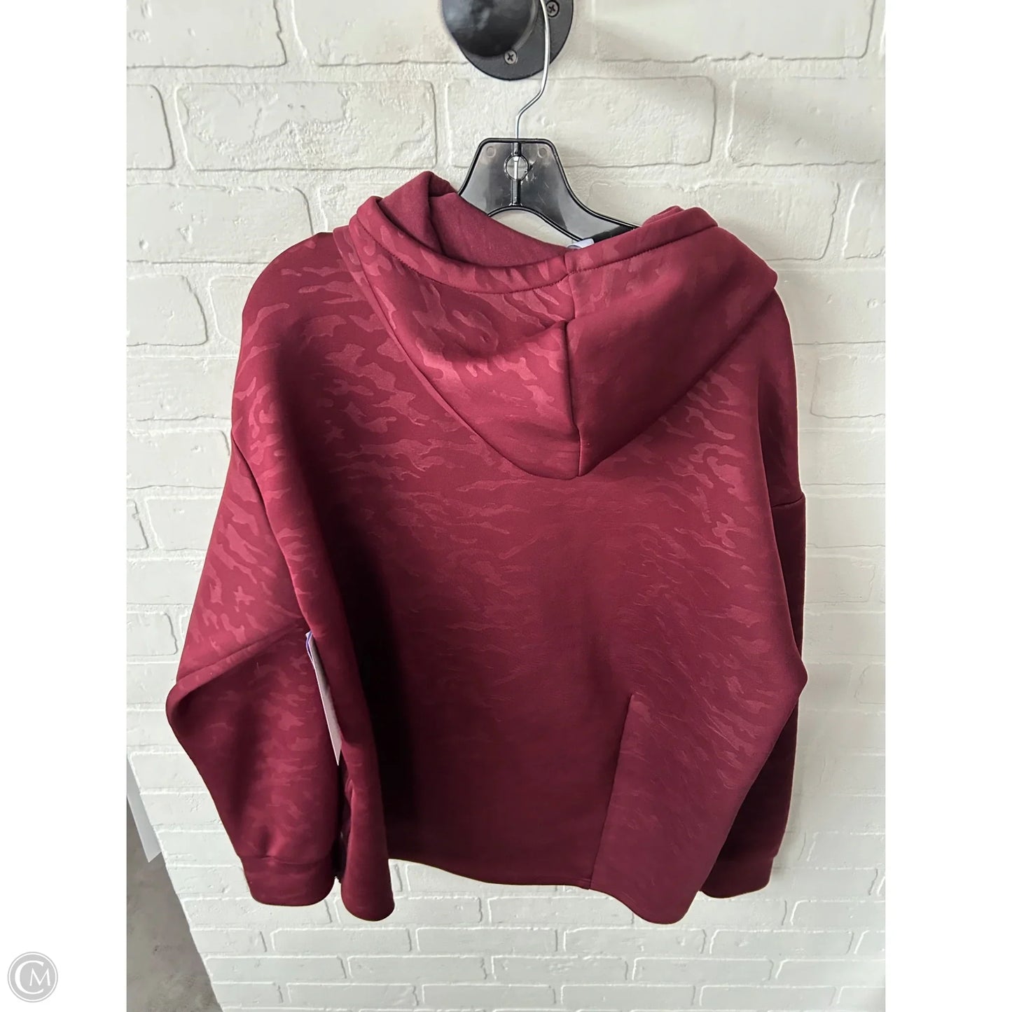 Athletic Sweatshirt Hoodie By Fabletics In Red, Size: L