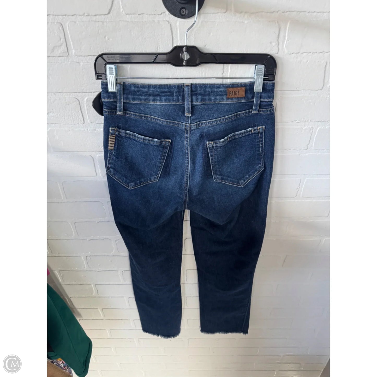 Jeans Straight By Paige In Blue Denim, Size: 2