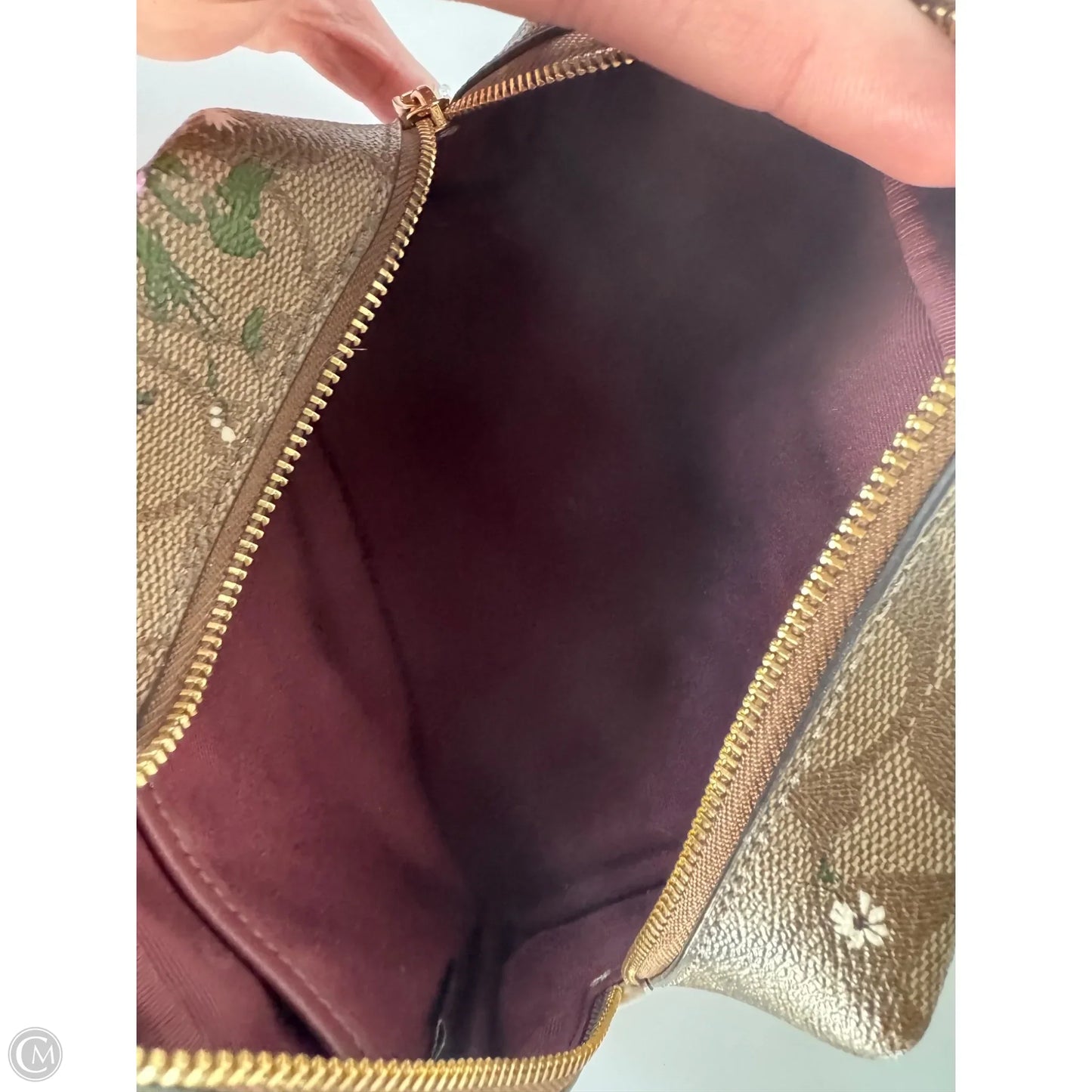 Makeup Bag Designer By Coach, Size: Small