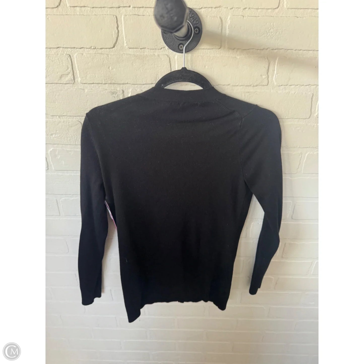 Sweater Cardigan By Grace Elements In Black, Size: S