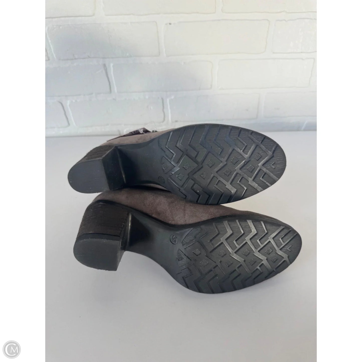 Boots Ankle Heels By Taos In Brown, Size: 7