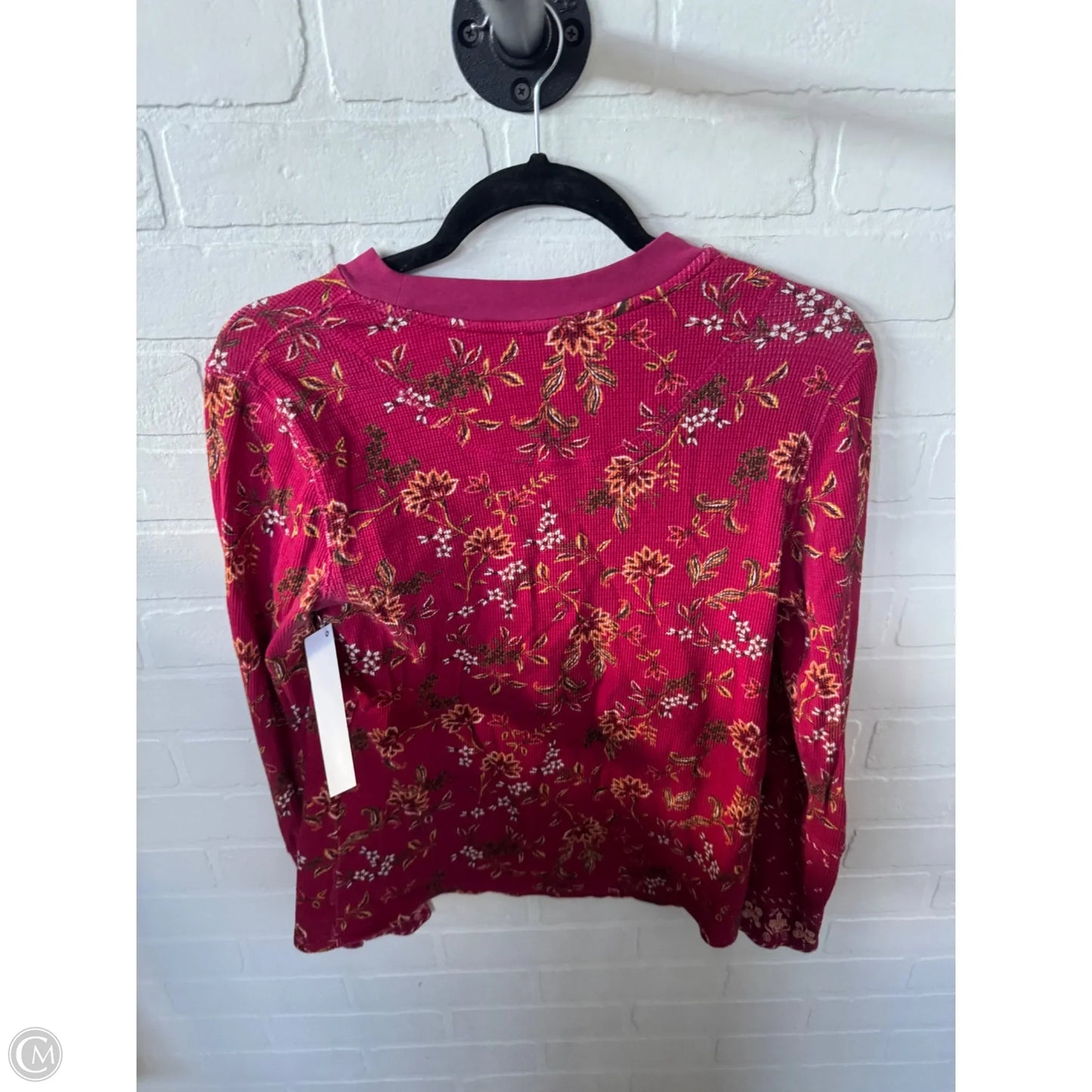 Top Long Sleeve By Sundance In Orange & Pink, Size: L