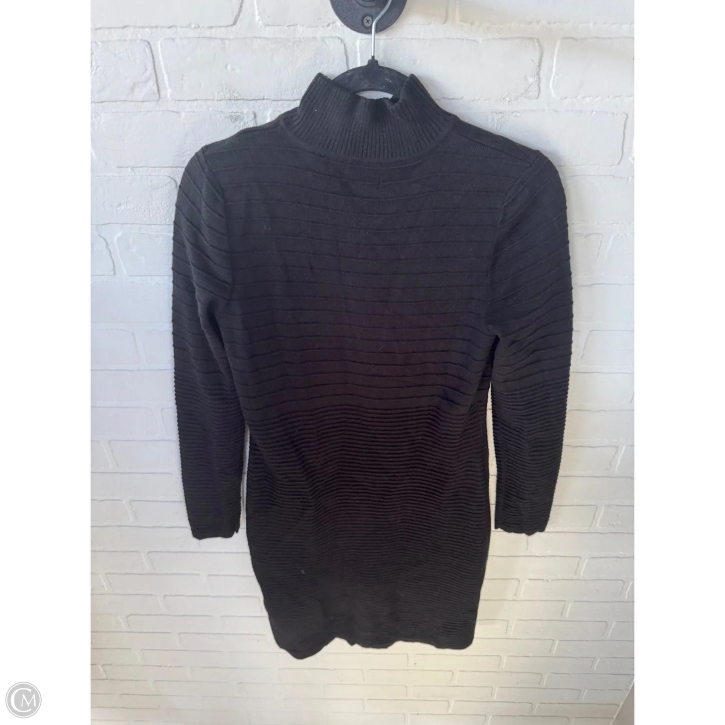 Dress Sweater By Calvin Klein In Black & Gold, Size: M