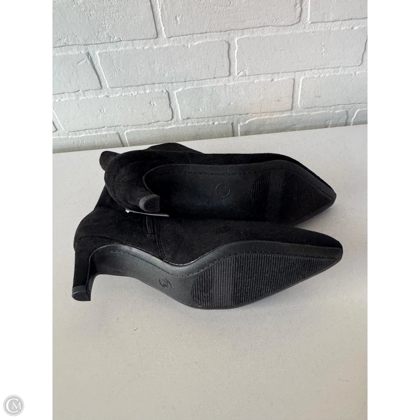 Boots Ankle Heels By Universal Thread In Black, Size: 7.5