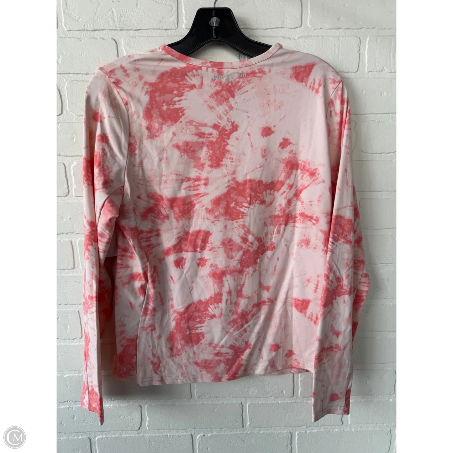 Athletic Top Long Sleeve Crewneck By Hang Ten In Pink, Size: M