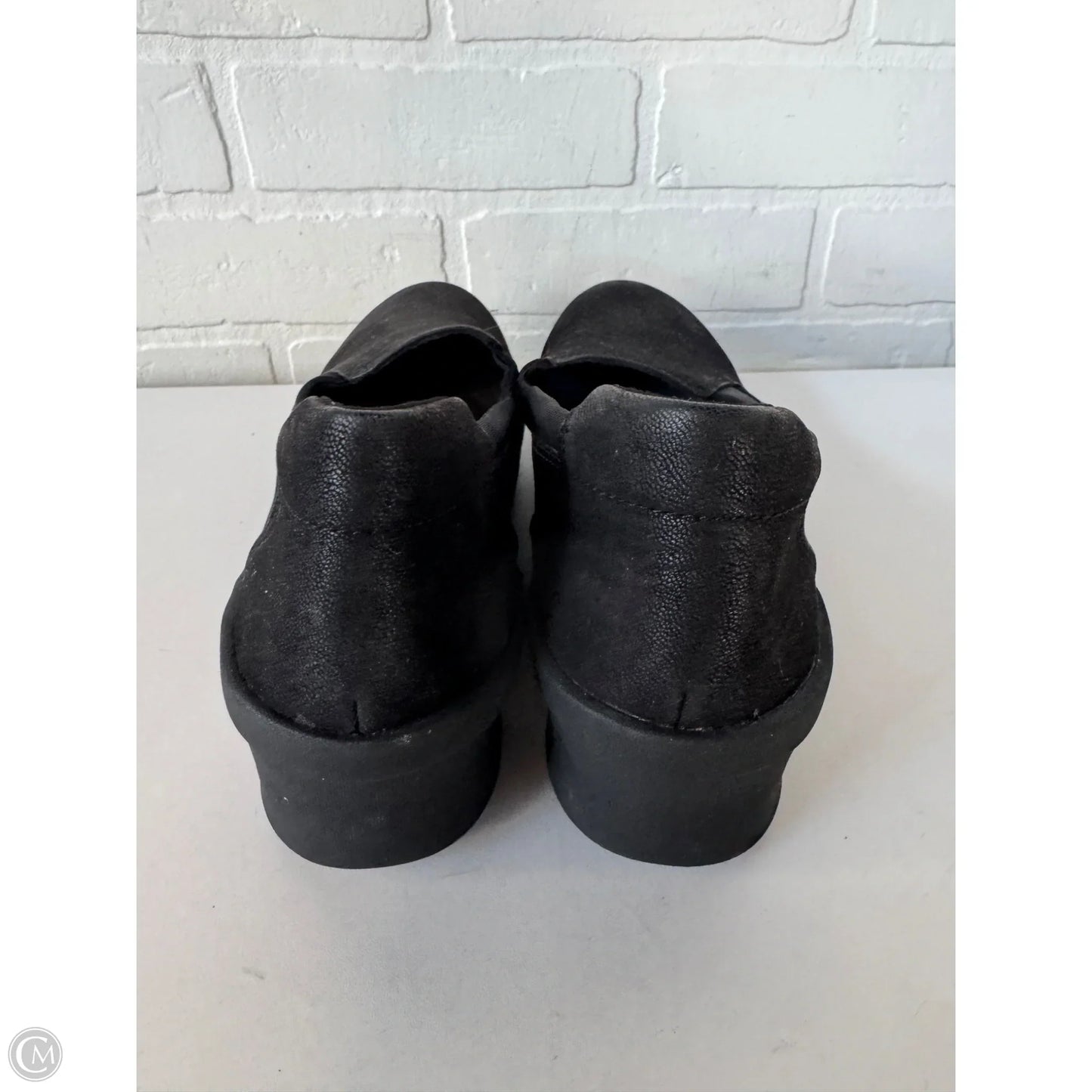 Shoes Heels Wedge By Clarks In Black, Size: 8.5