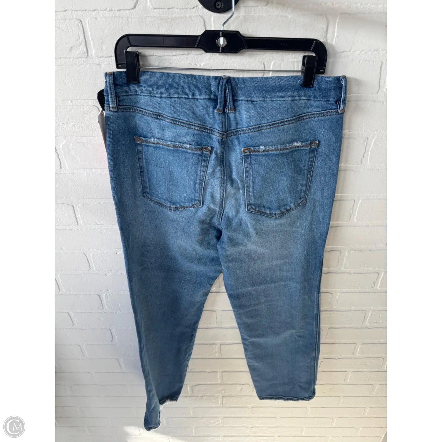 Jeans Straight By Good American In Blue Denim, Size: 14