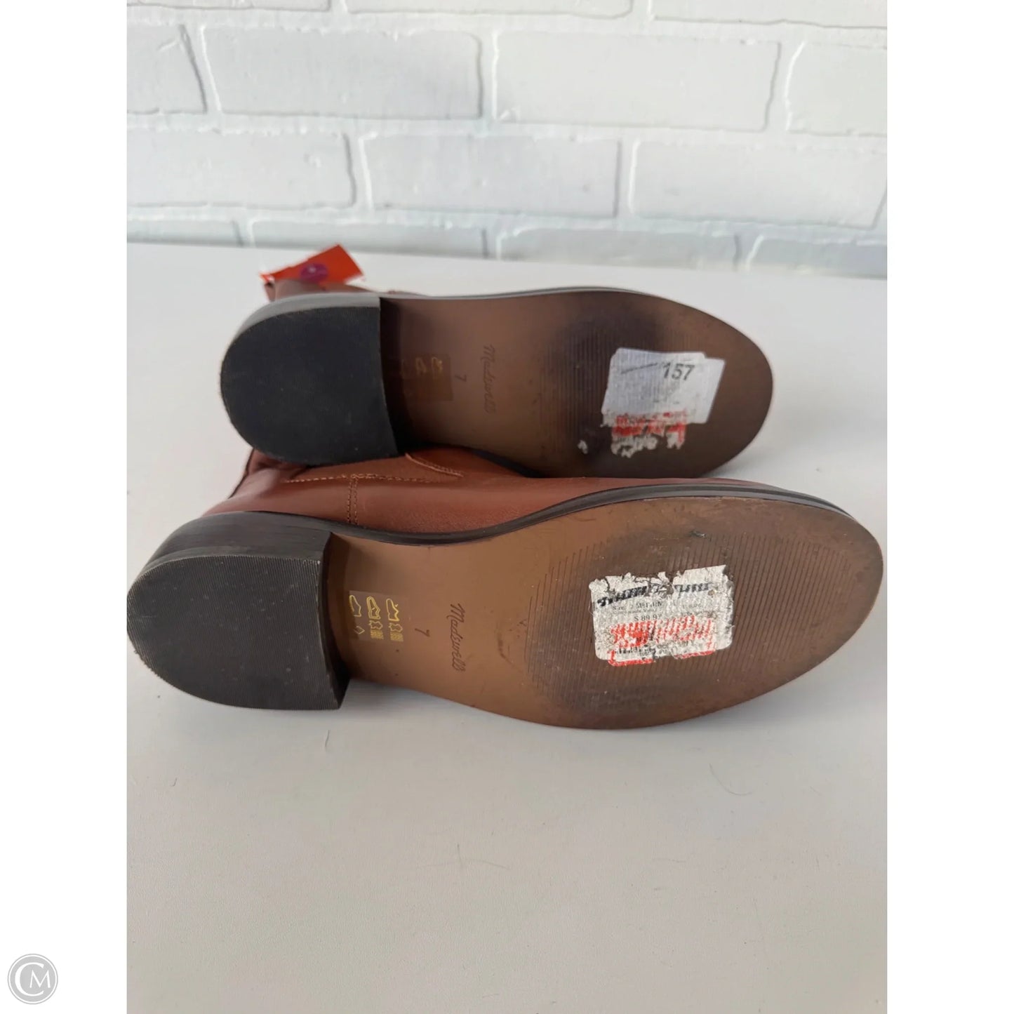 Boots Ankle Flats By Madewell In Brown, Size: 7