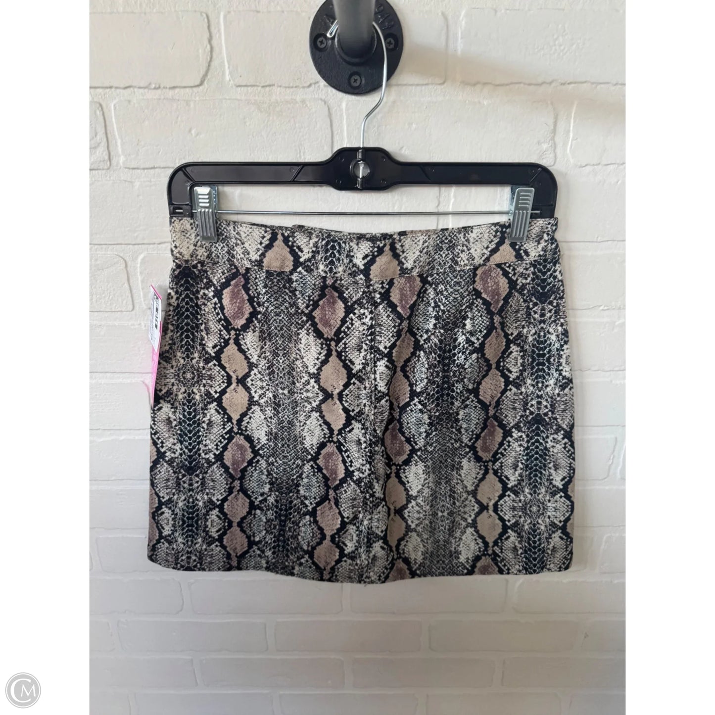Skirt Mini & Short By Altard State In Snakeskin Print, Size: 8