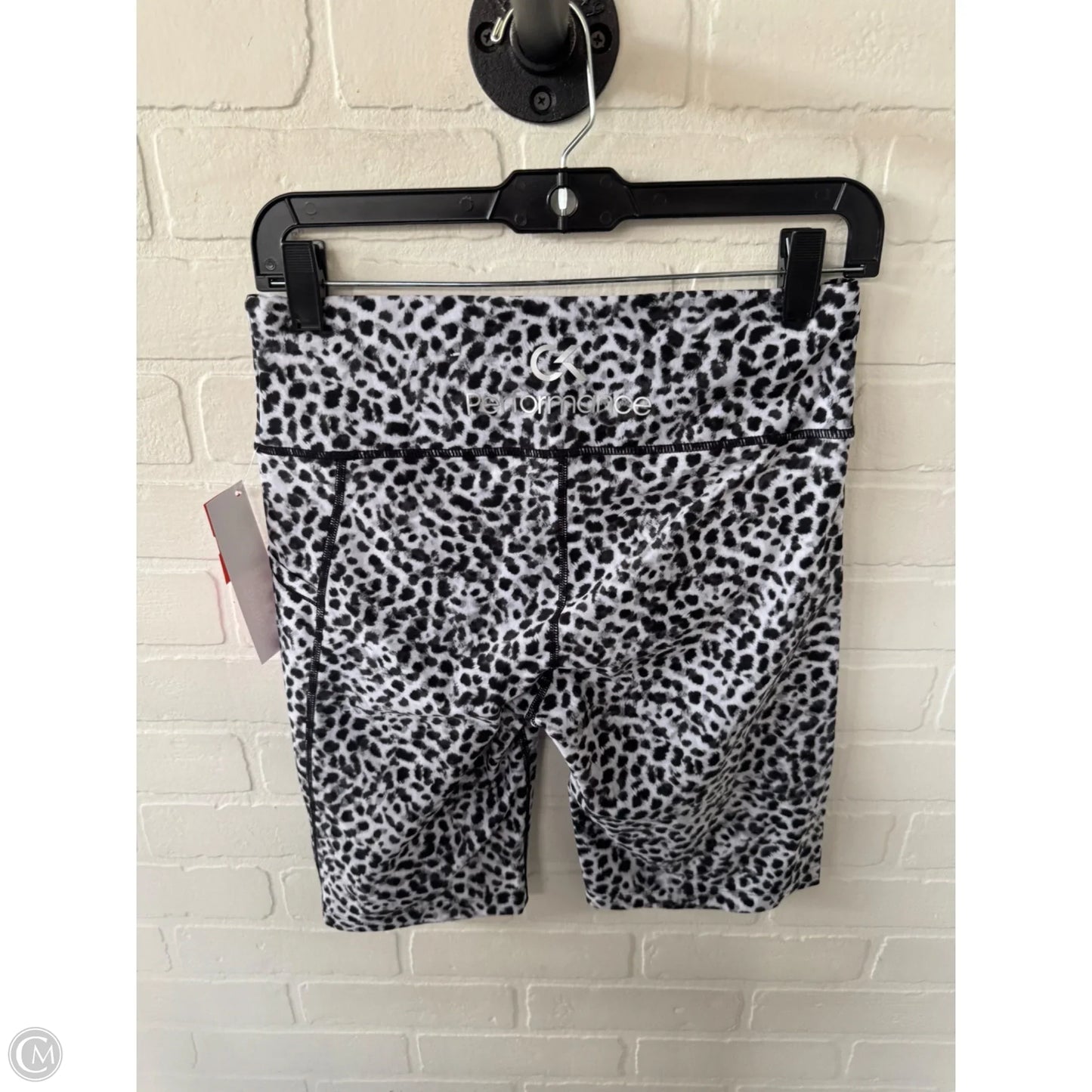 Athletic Shorts By Calvin Klein In Black & White, Size: 8