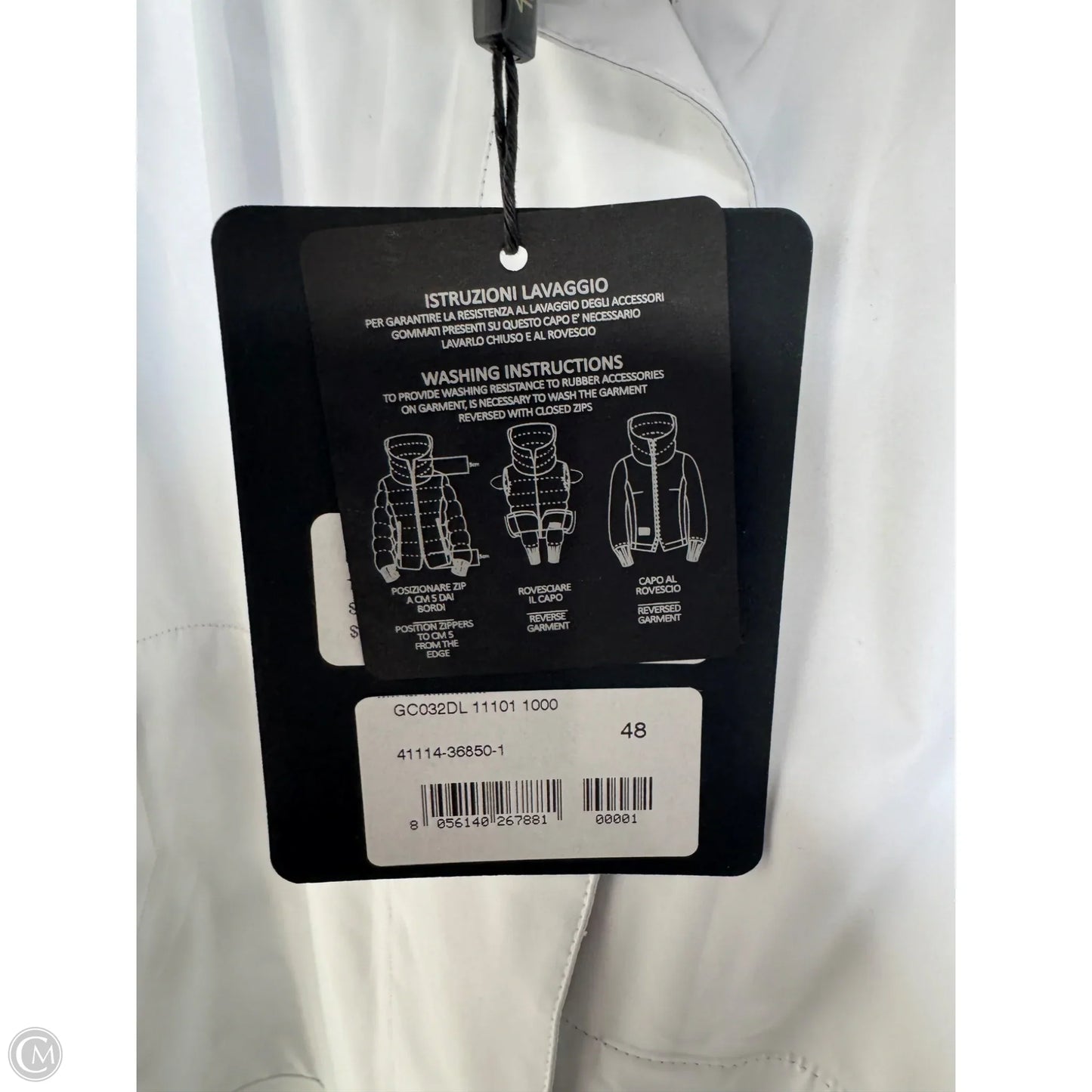 Jacket Windbreaker By Cma In White, Size: L