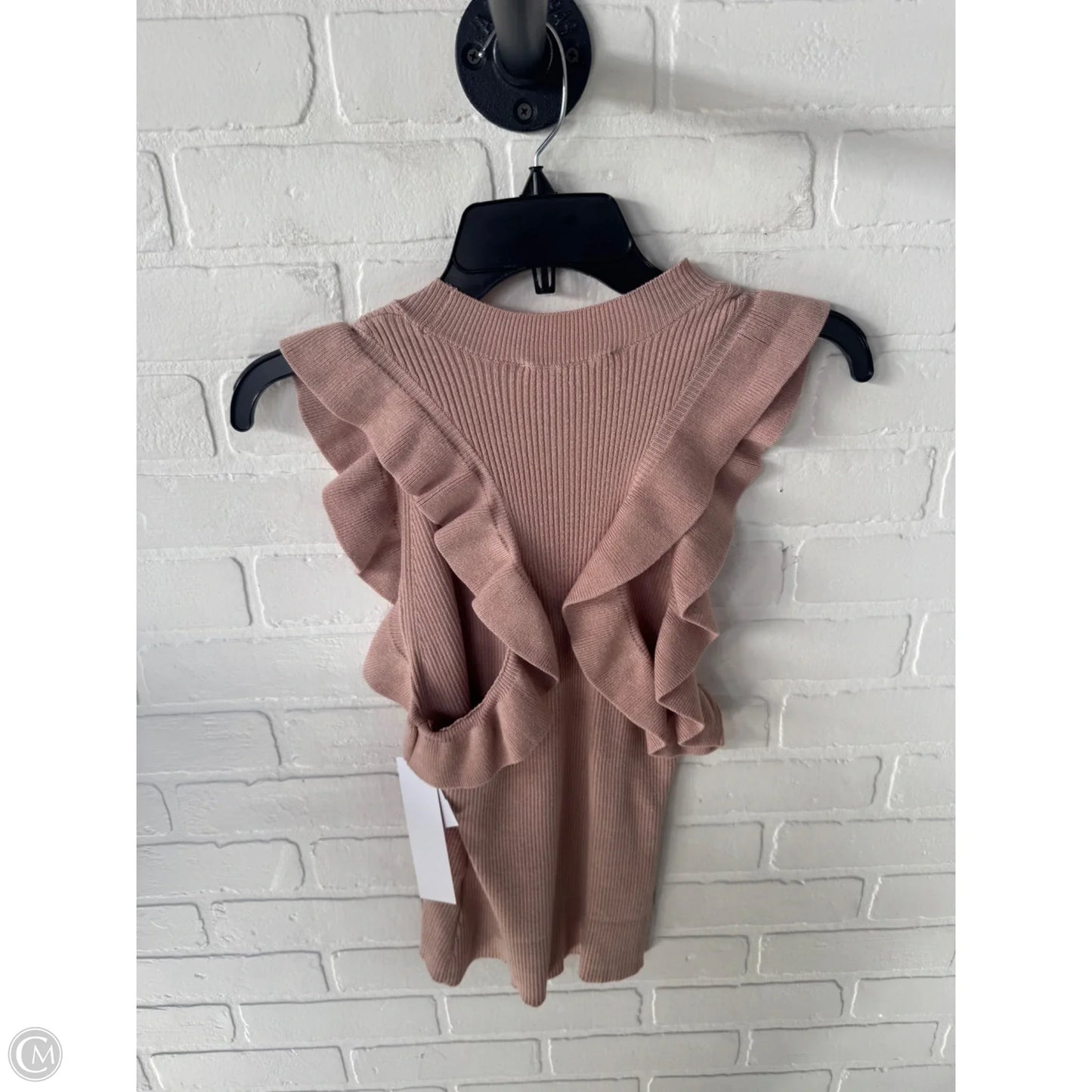 Sweater Short Sleeve By Lovestitch In Pink, Size: L