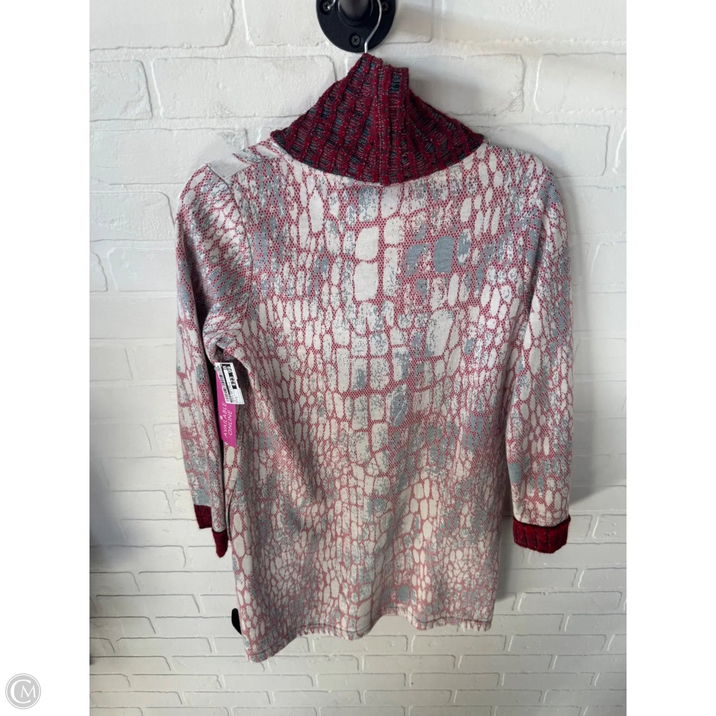 Dress Sweater By Maeve In Blue & Red & White, Size: S