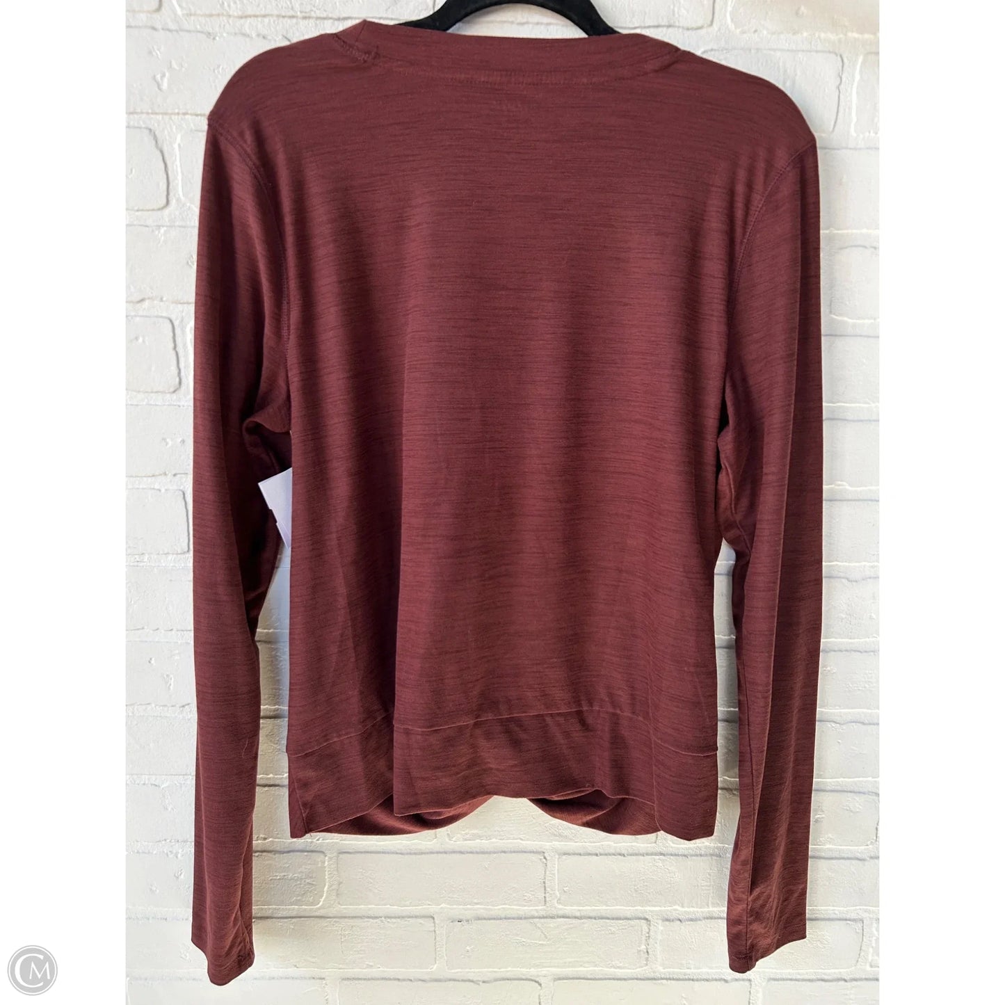 Athletic Top Long Sleeve Crewneck By Old Navy In Brown, Size: Xl
