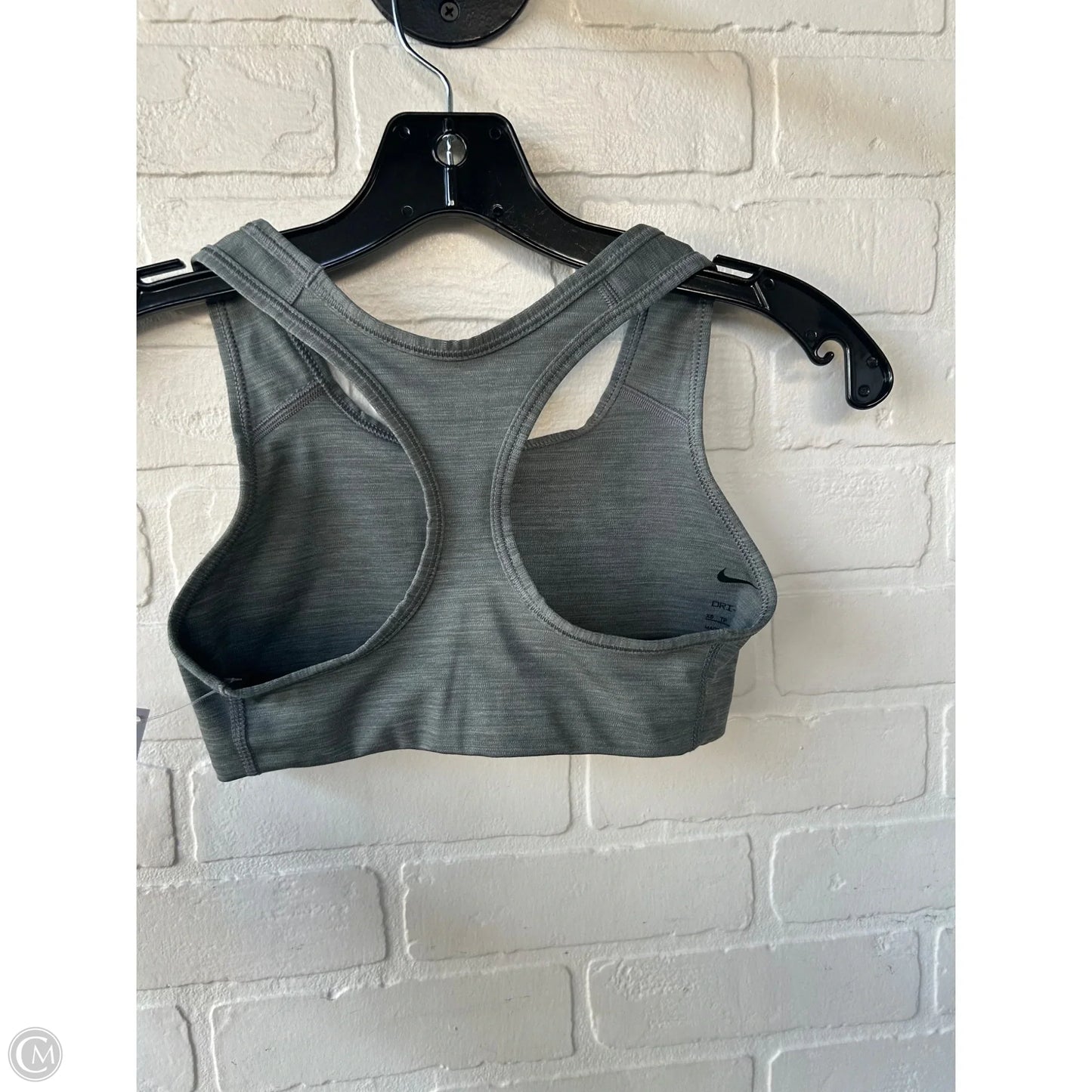 Athletic Bra By Nike In Green & Grey, Size: Xs