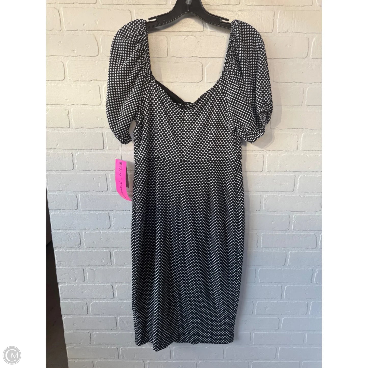 Dress Party Short By Betsey Johnson In Black & White, Size: S