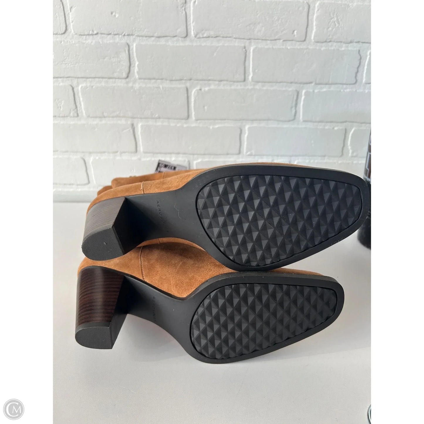 Boots Mid-calf Heels By Aerosoles In Brown, Size: 10.5