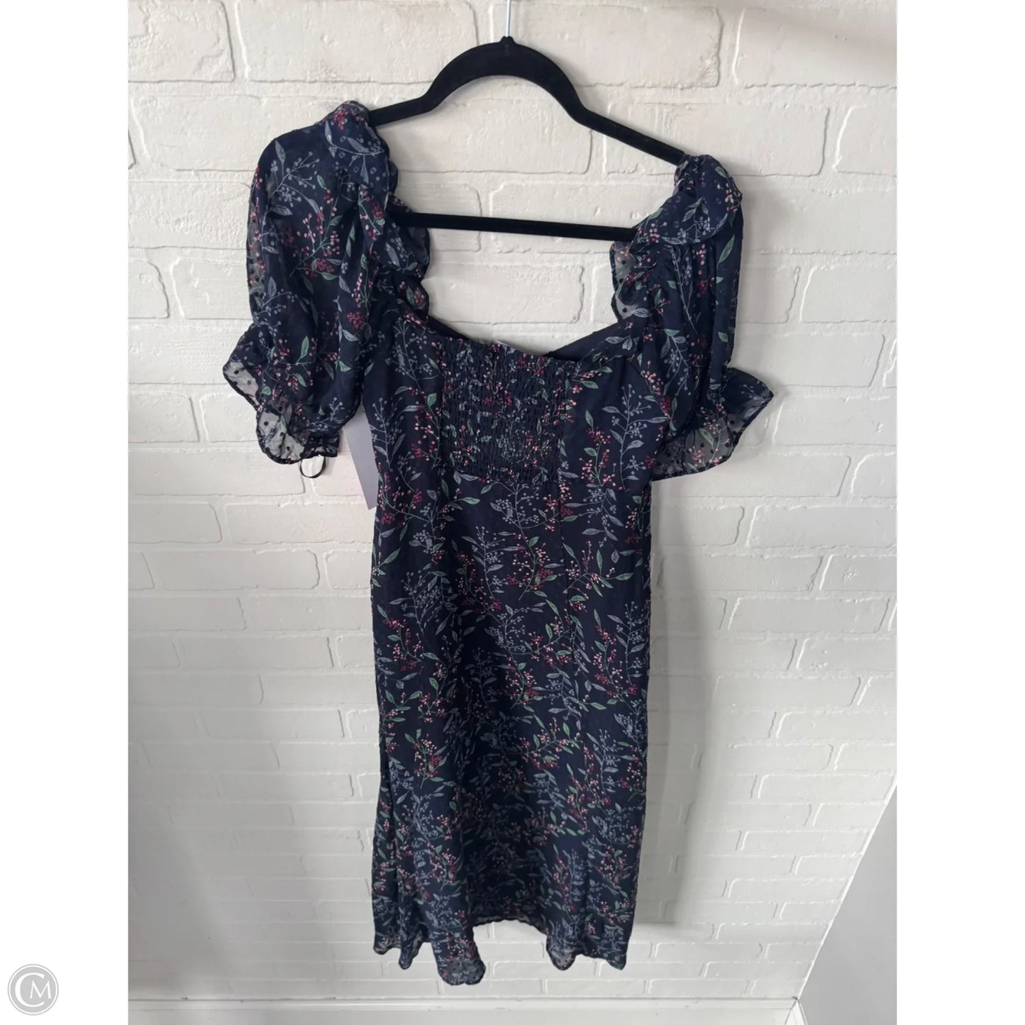 Dress Party Midi By Lulus In Blue & Green, Size: S