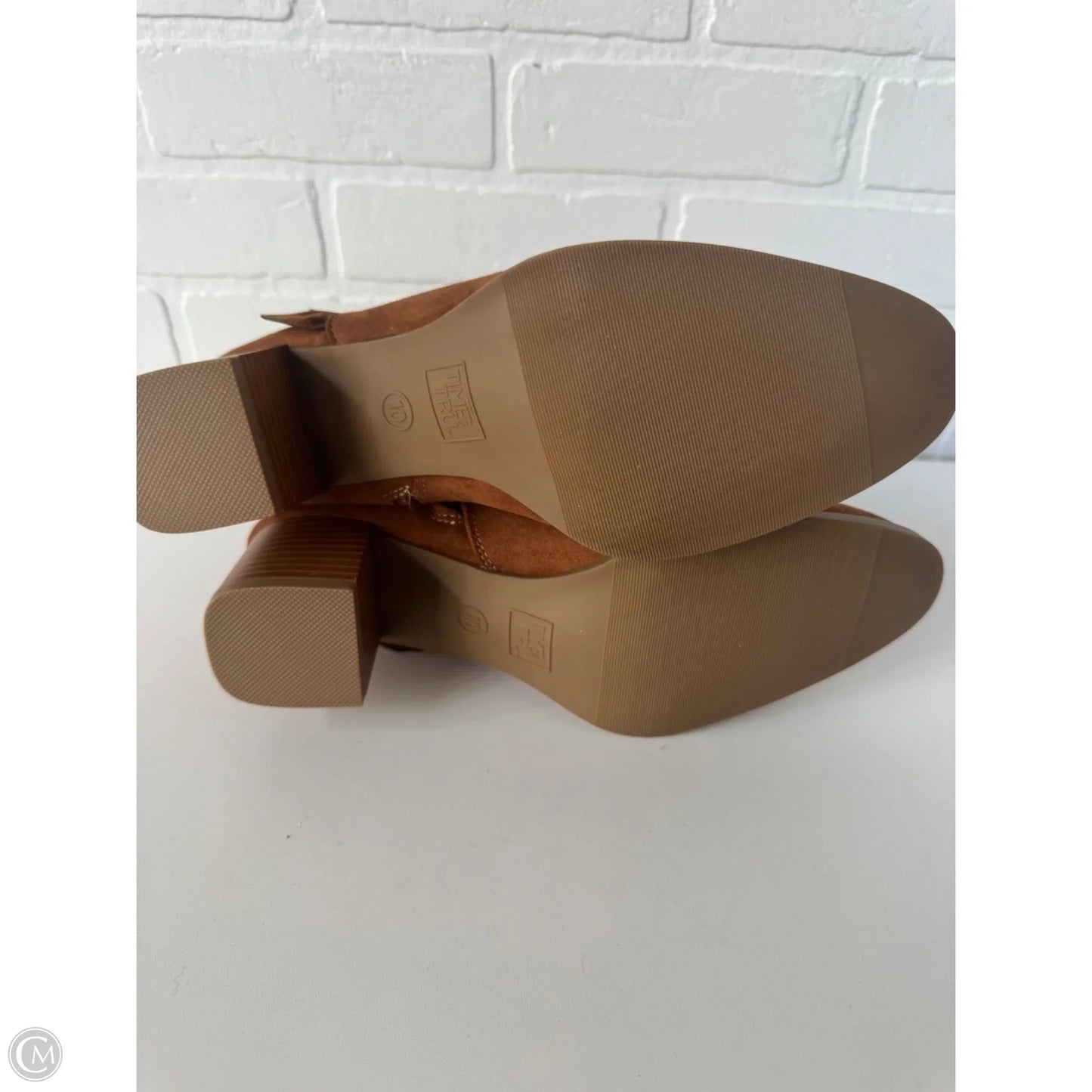 Boots Mid-calf Heels By Time And Tru In Brown, Size: 10