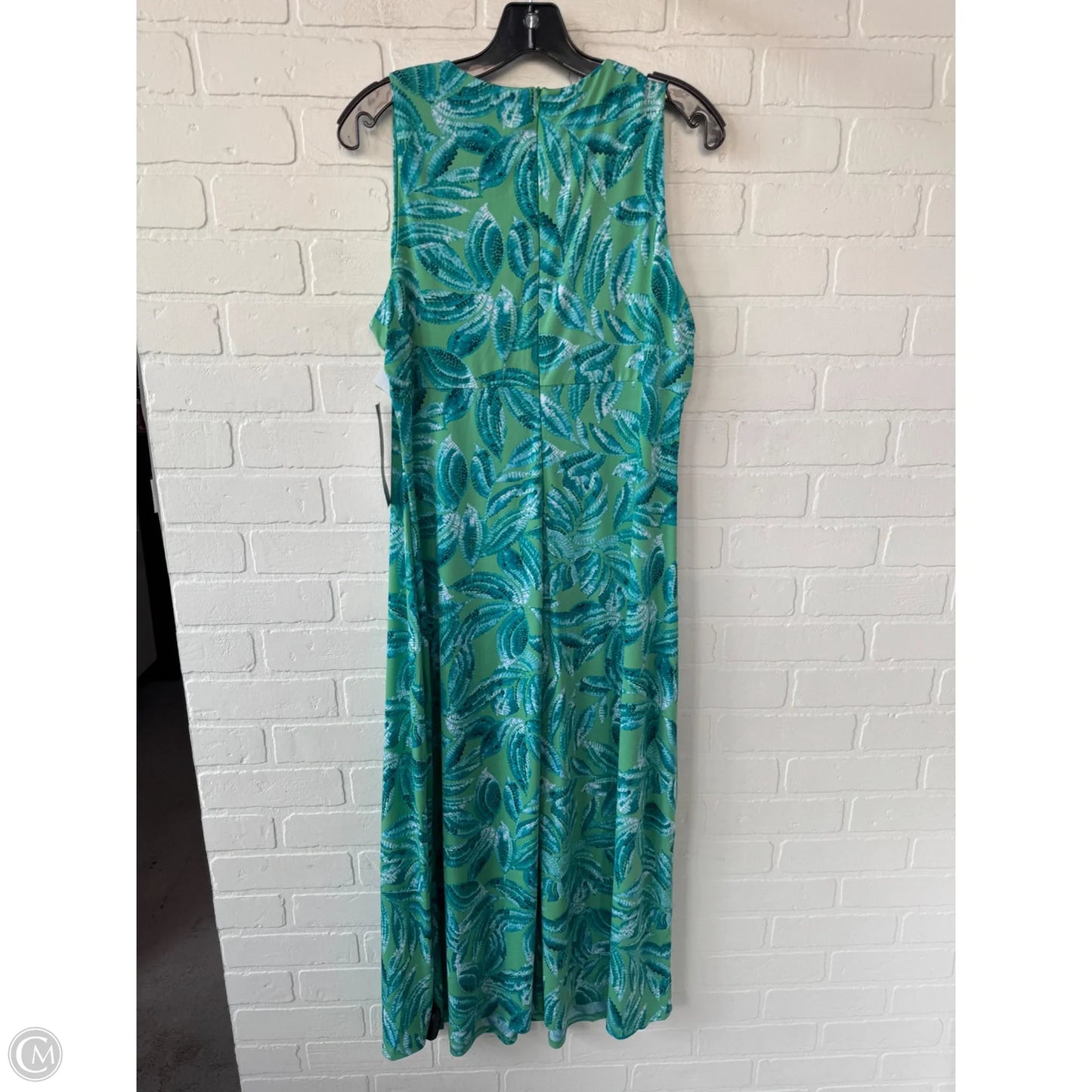 Dress Party Midi By London Times In Blue & Green, Size: Lp